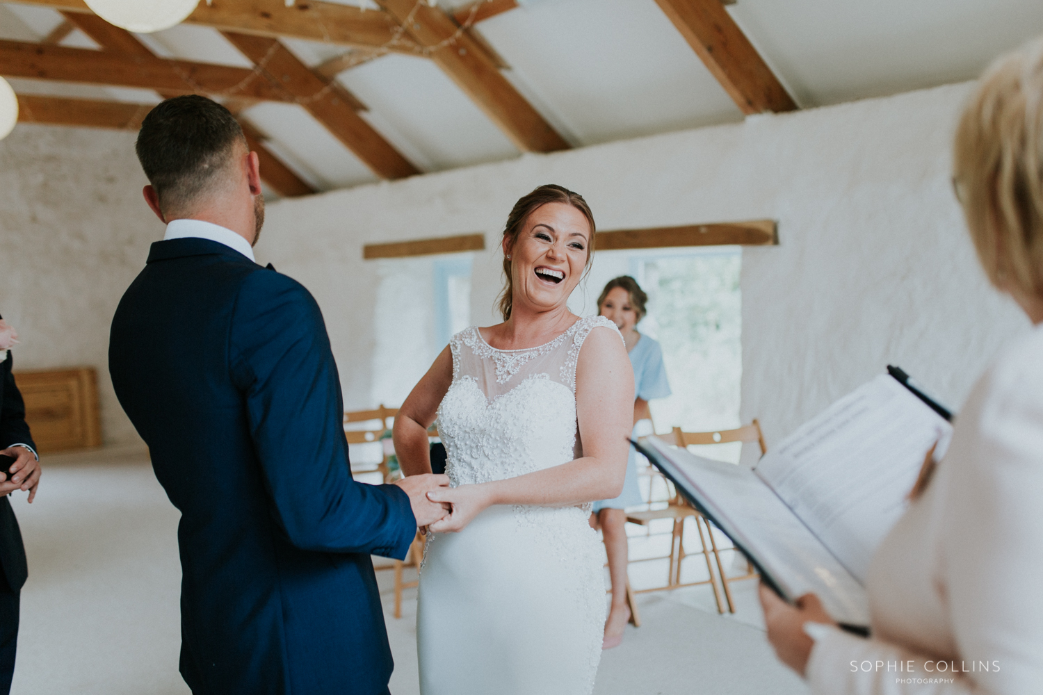 bride laughing