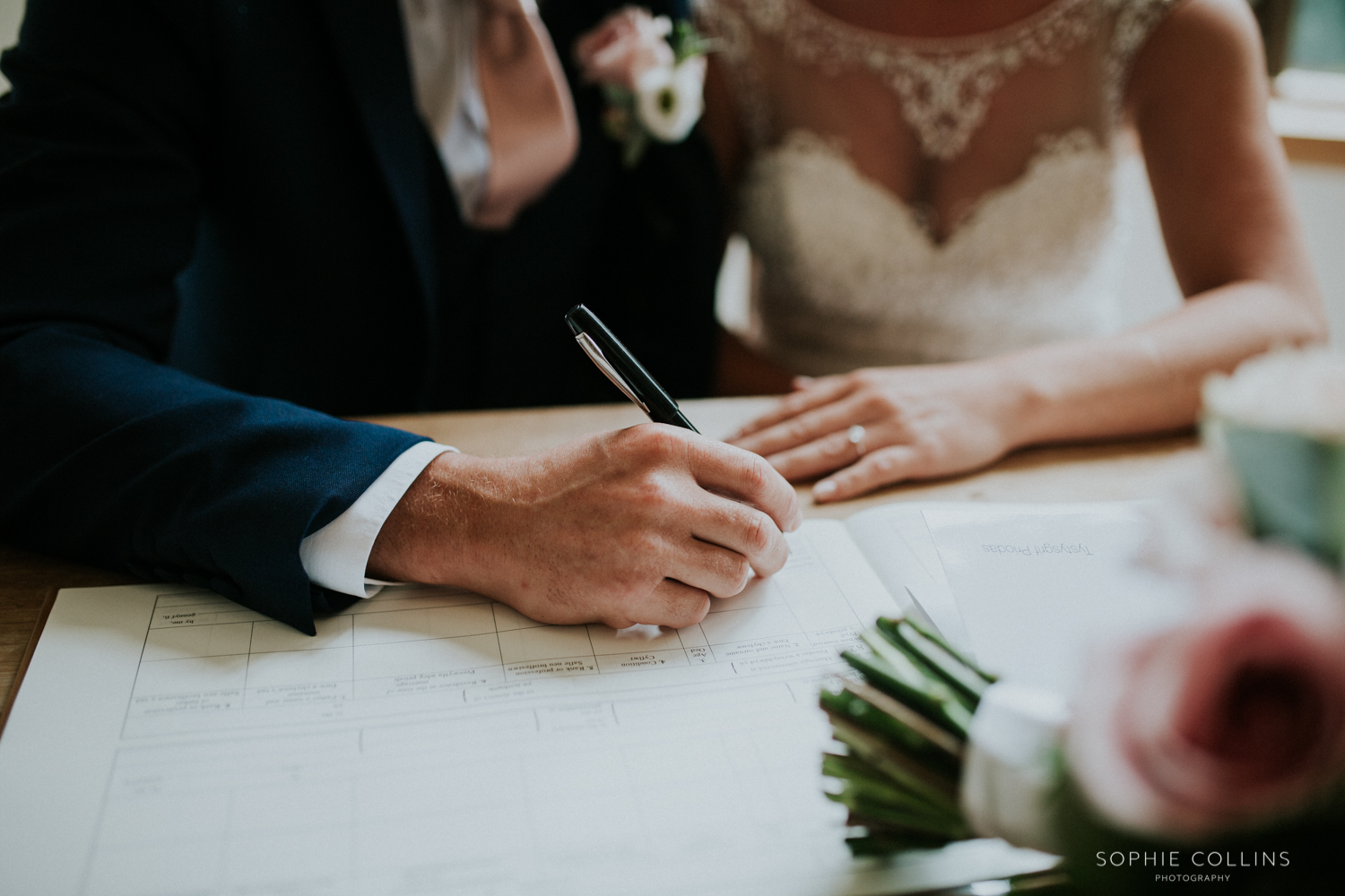 signing the register