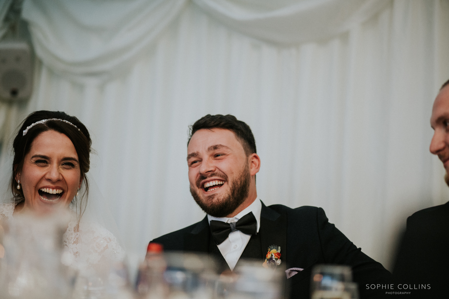 groom laughing