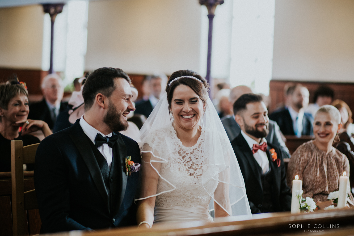 bride laughing