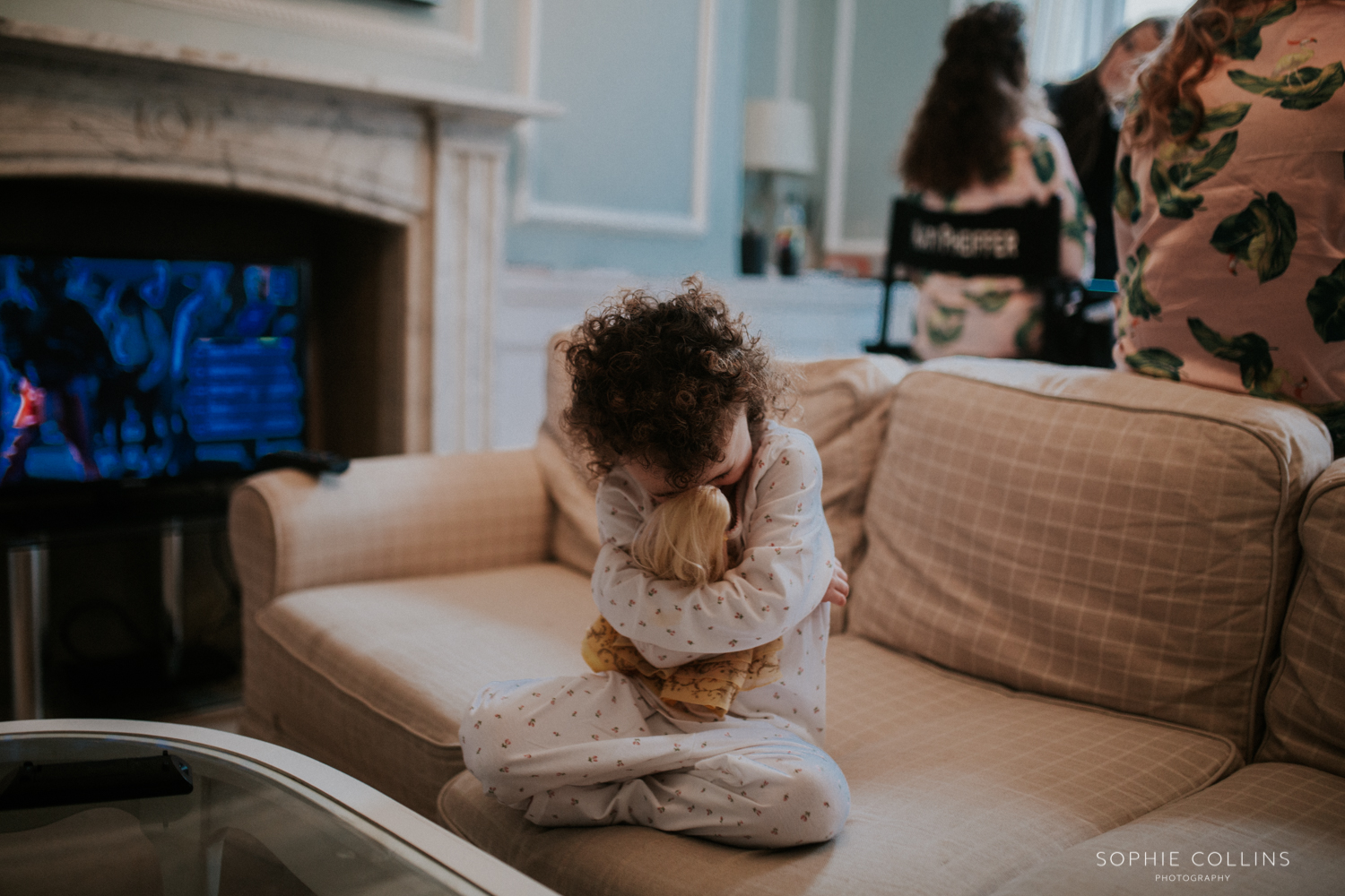 little girl and her toy