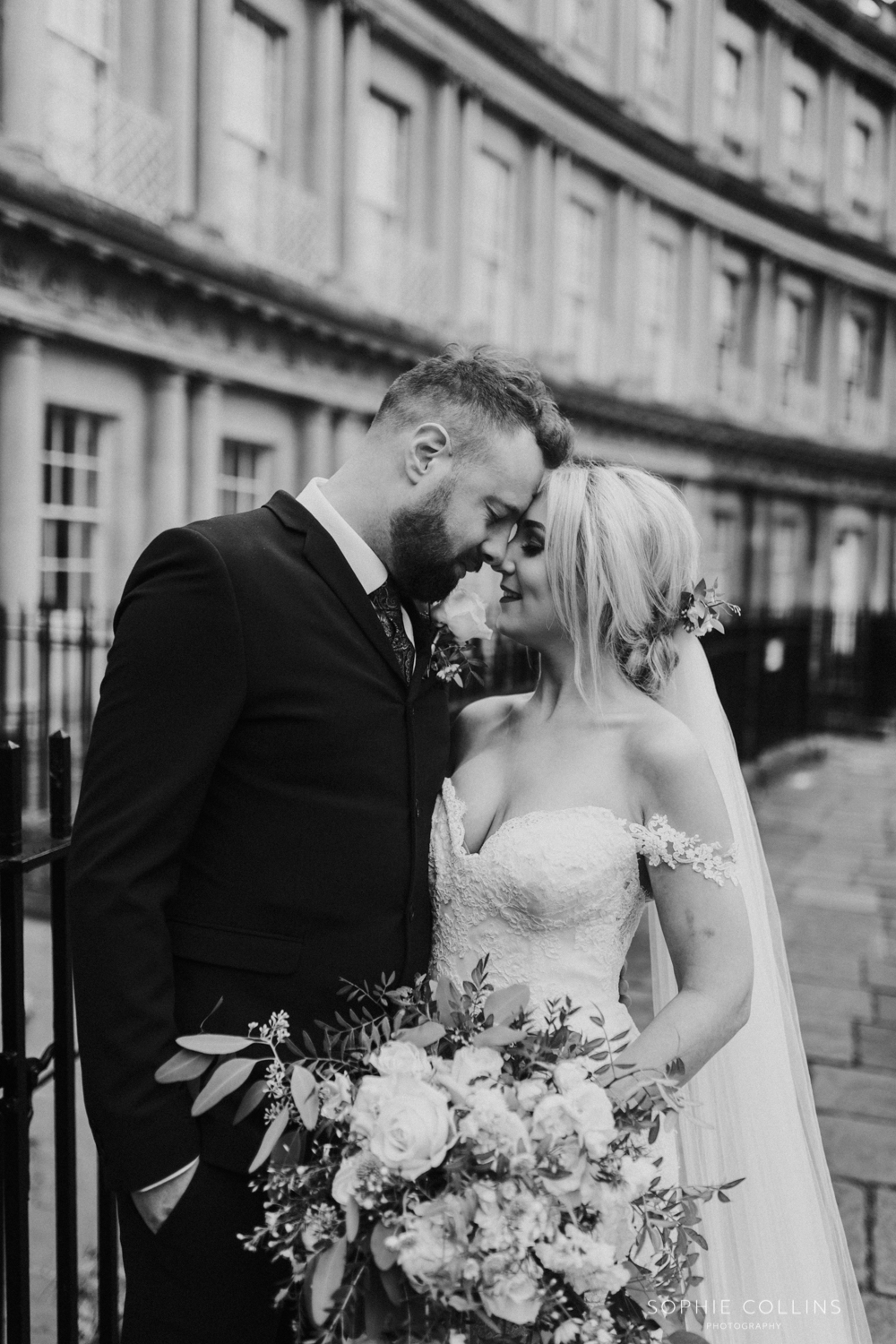 portrait of bride and groom