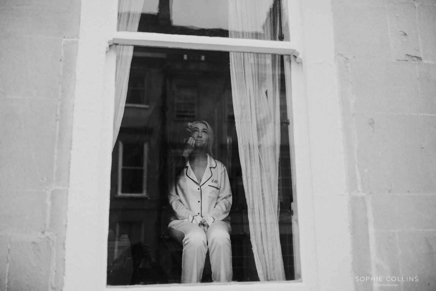 bride in the window