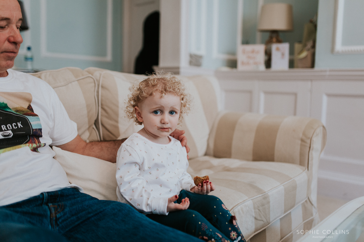 little girl eating