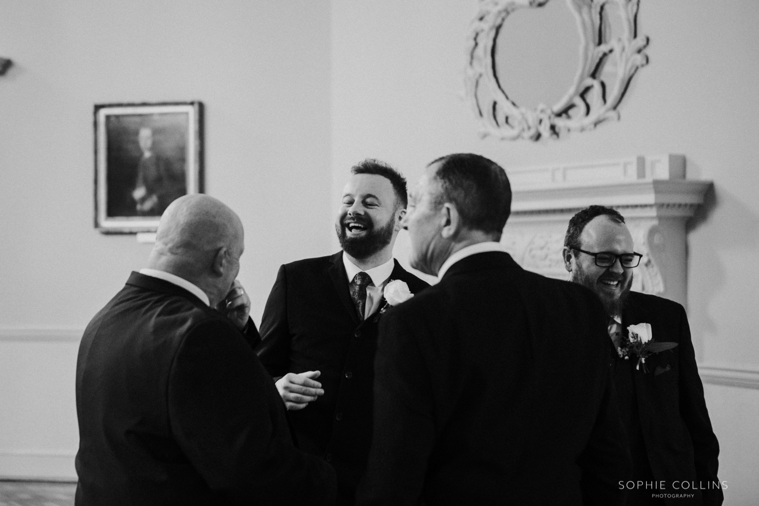 groom laughing