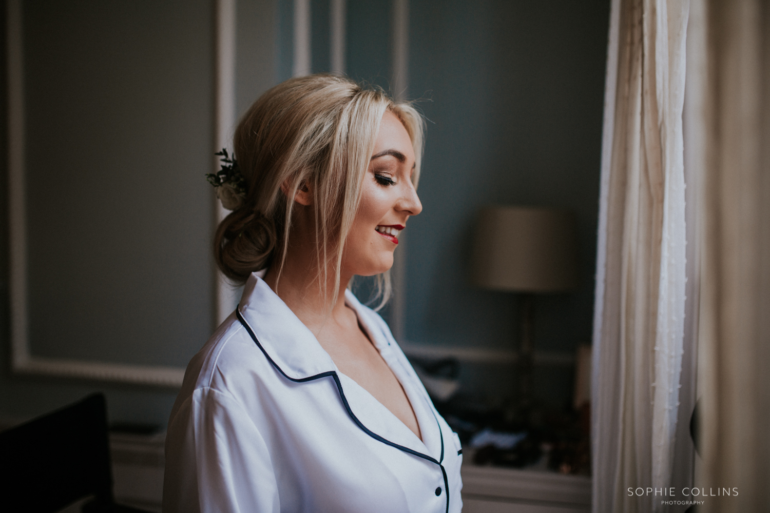 bride smiling