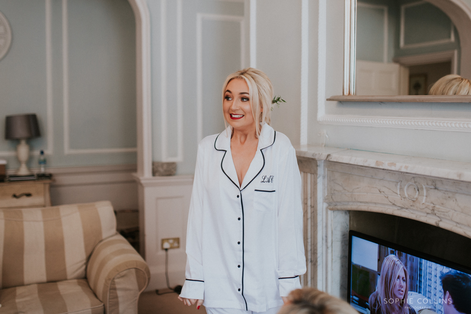 bride smiling 