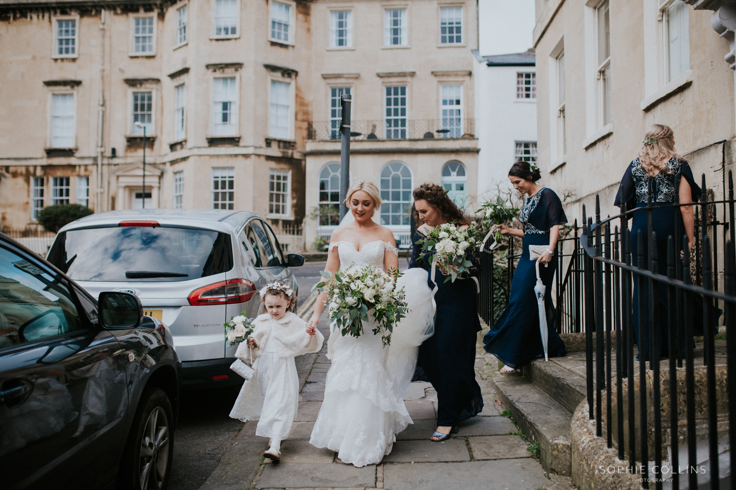 bride and bridesmaids