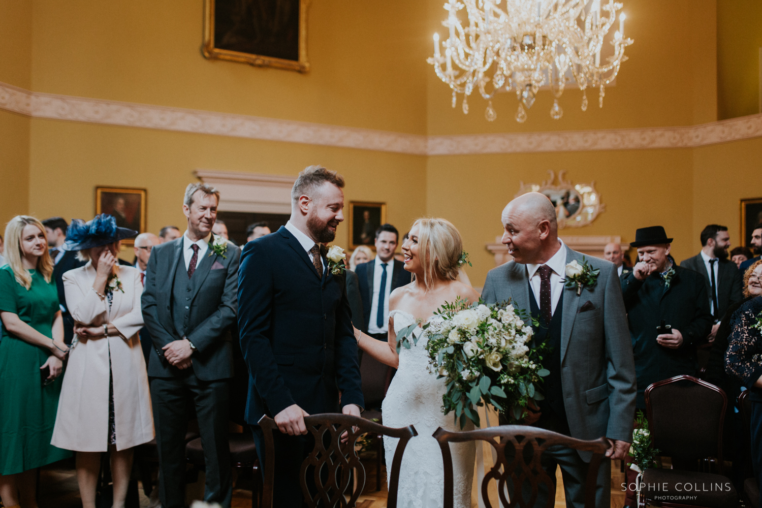 bride arriving down the isle