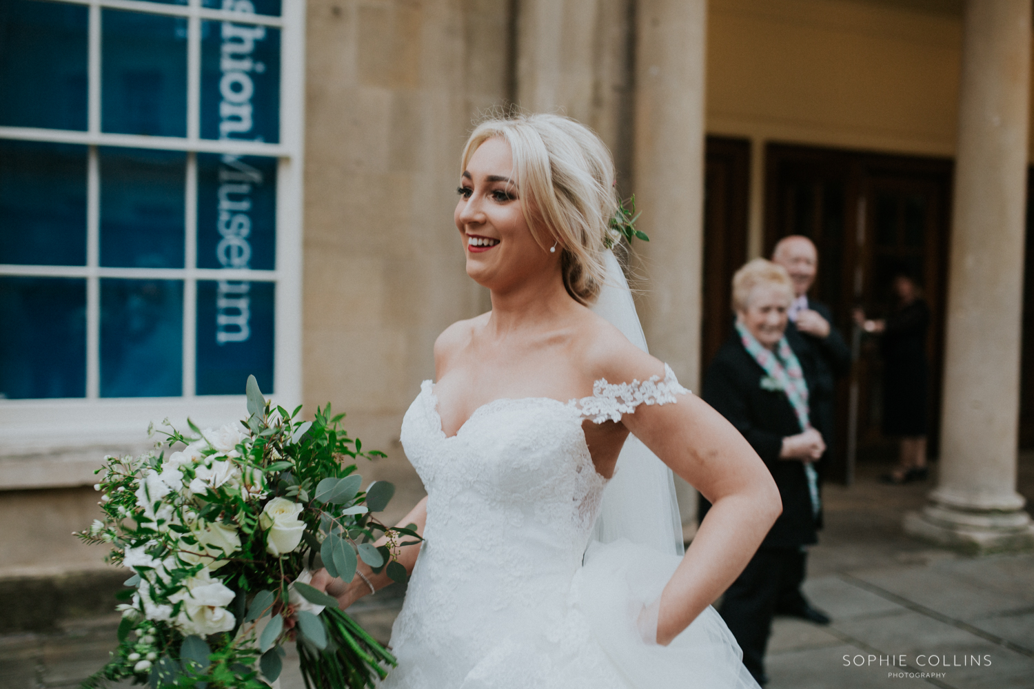 bride walking 