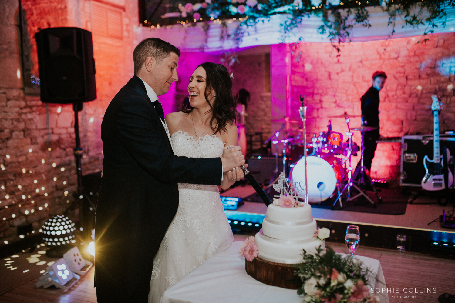 cutting the cake 