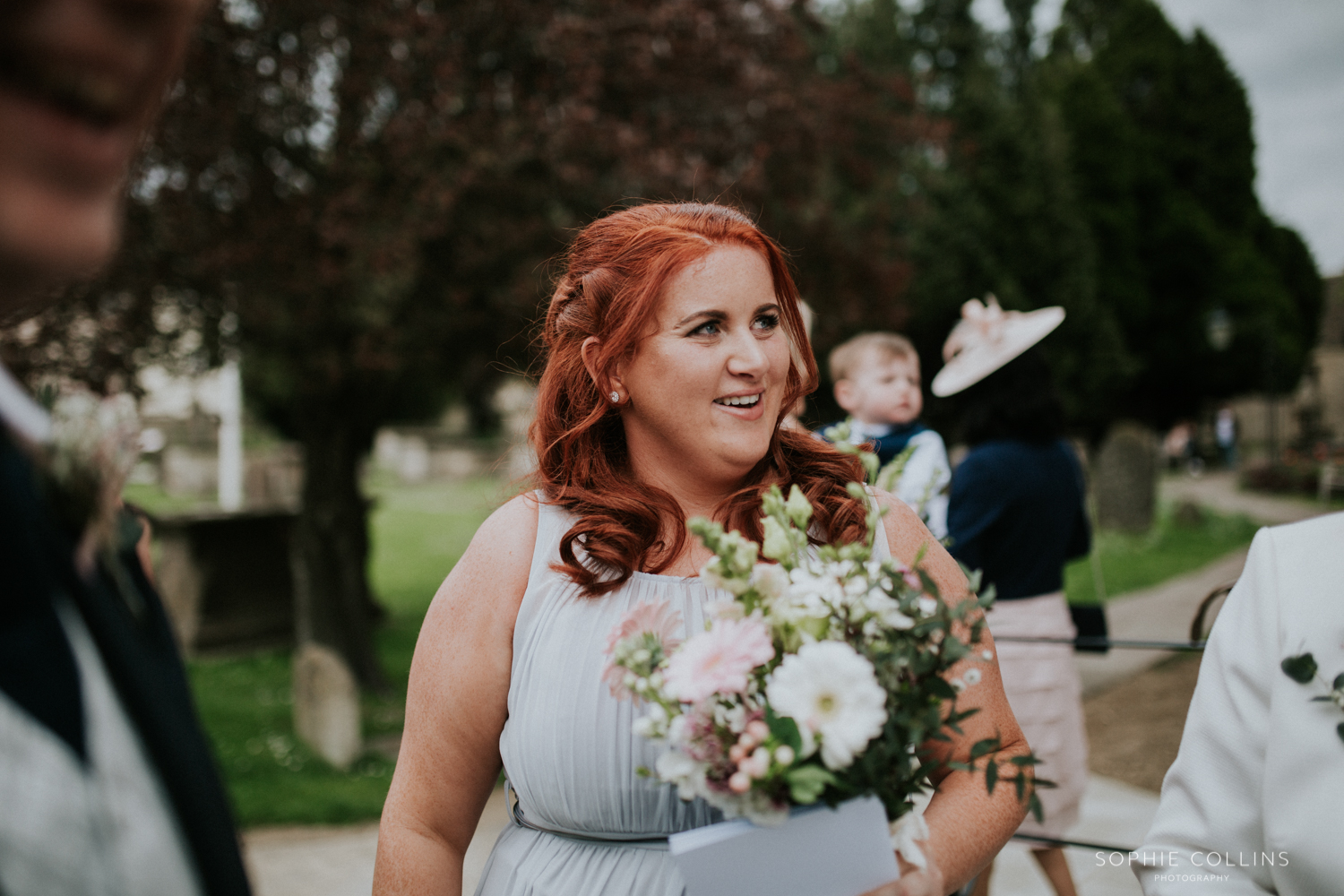 bridesmaid smiling 