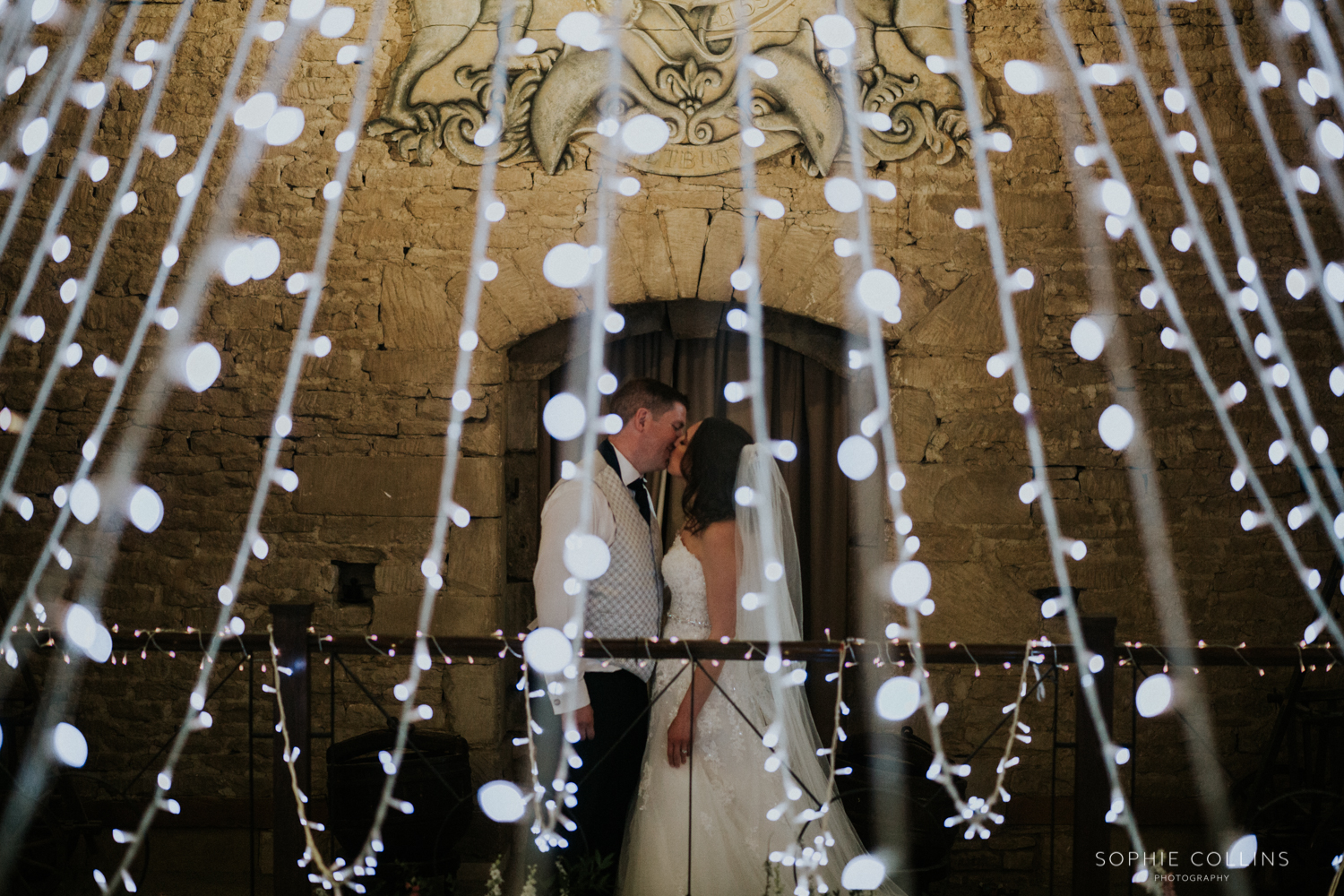 couple in lights 