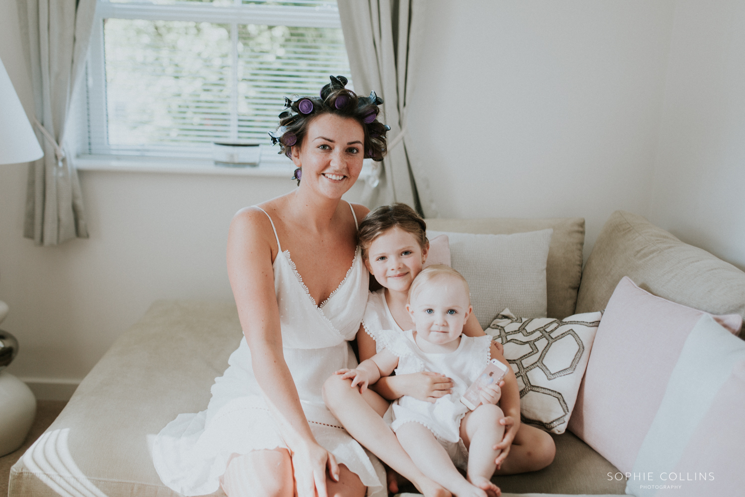 bride and flower girls 