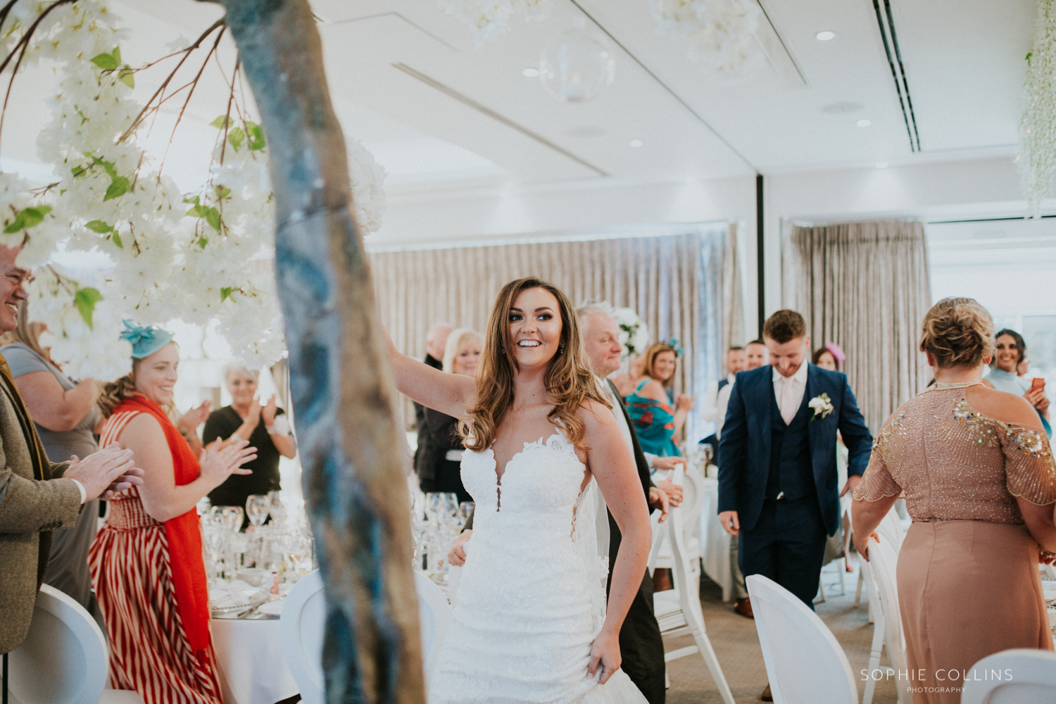 bride smiling 