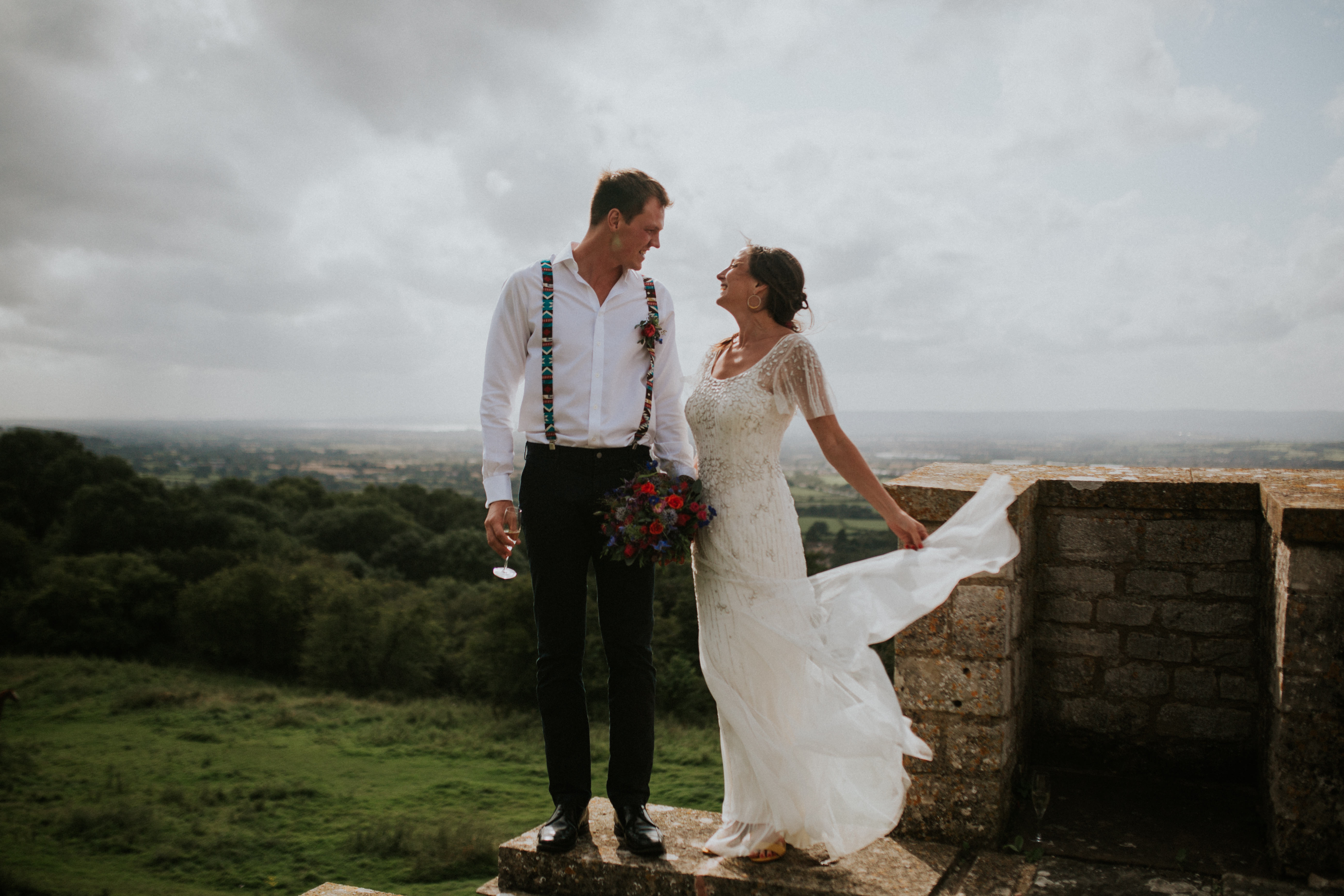 bride and groom portraits 