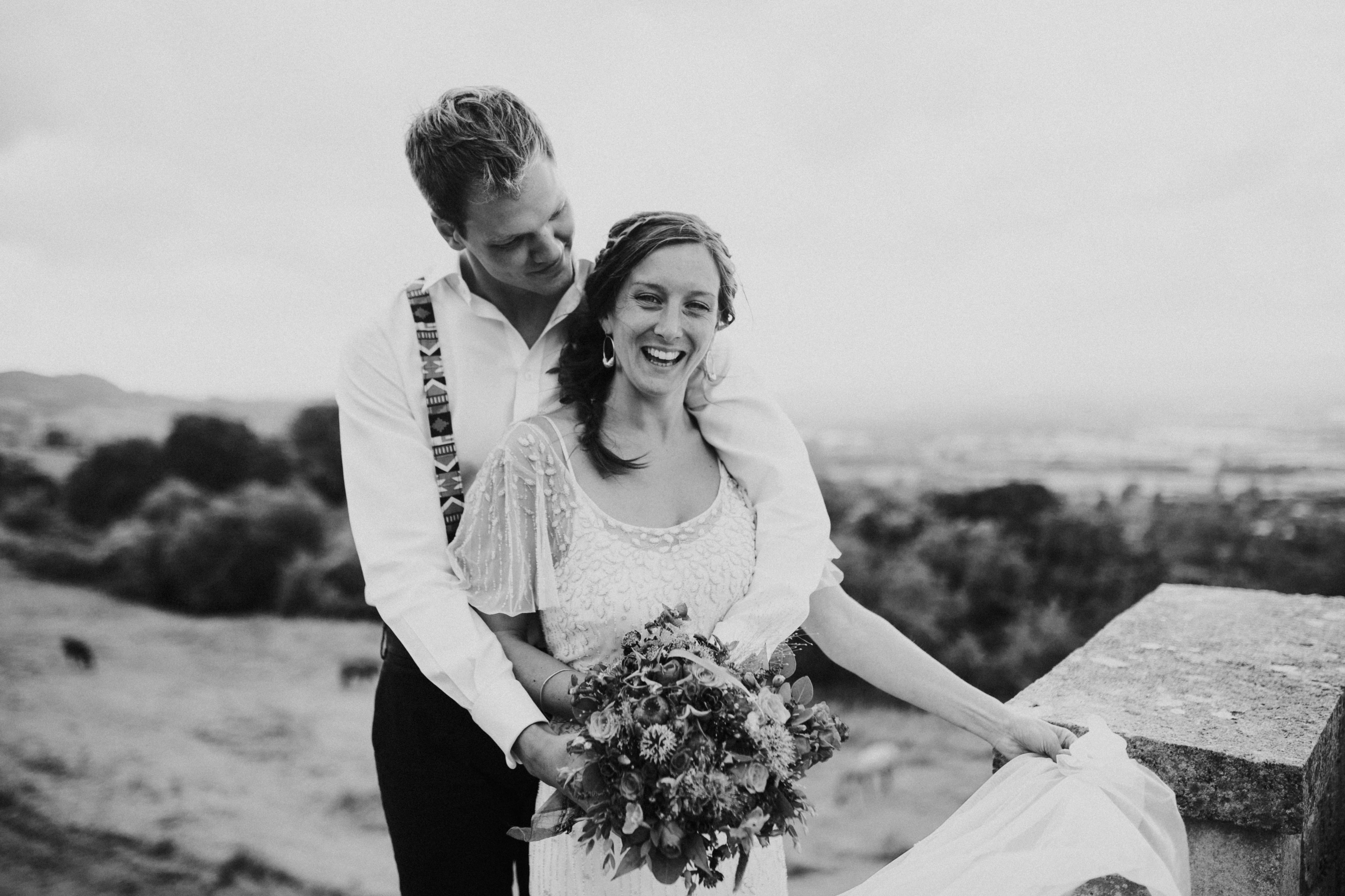 bride and groom portraits 