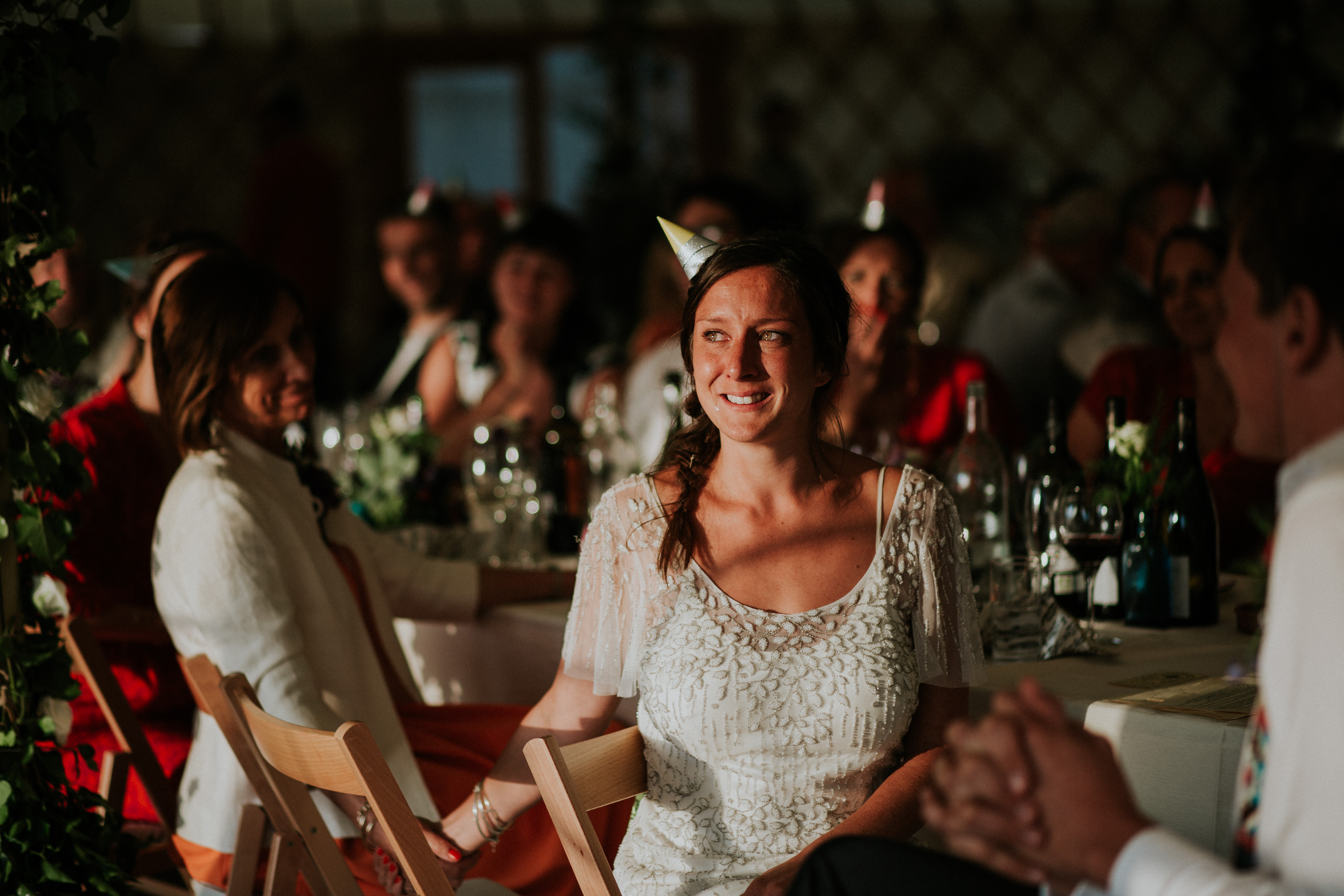 bride smiling 