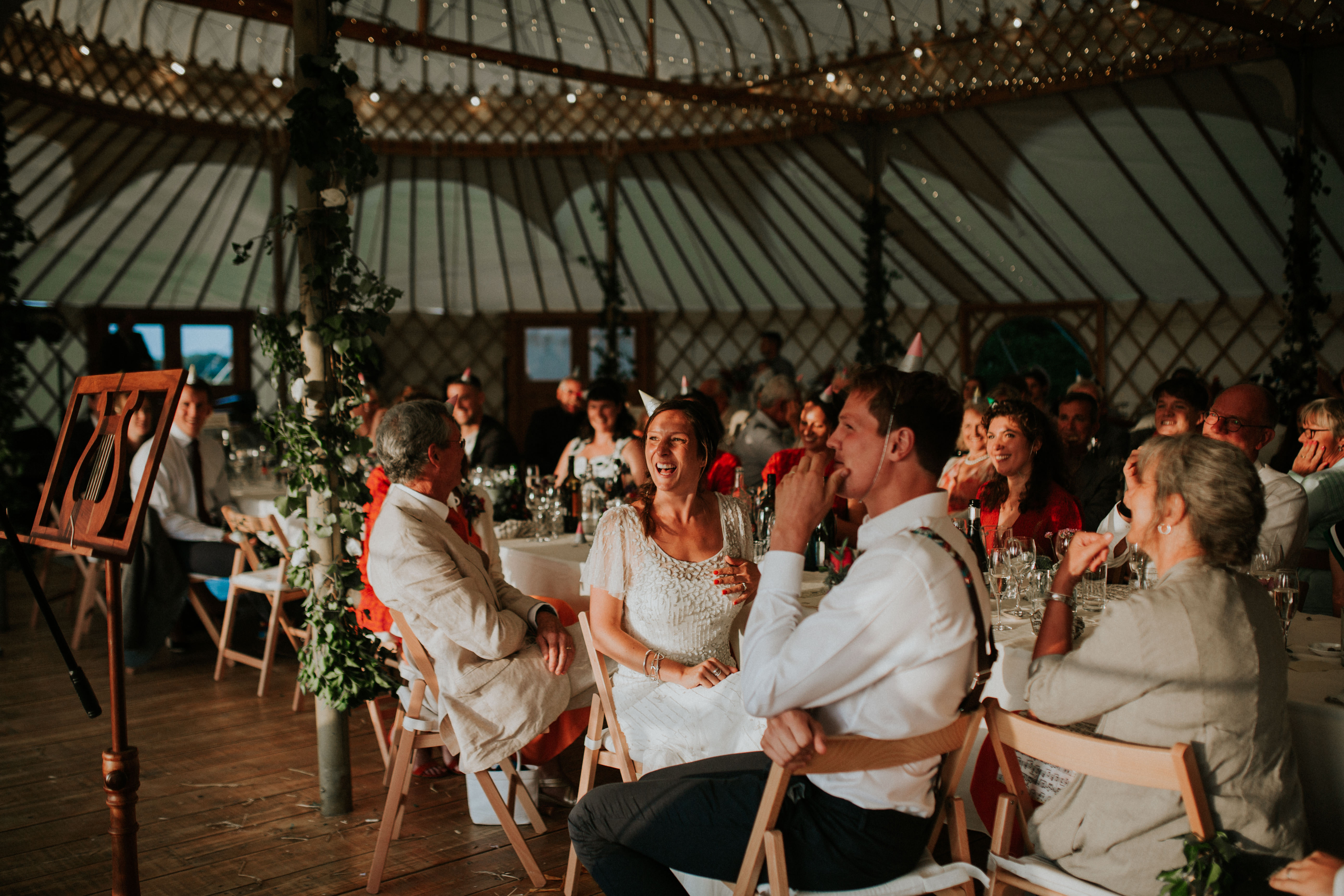 bride smiling 