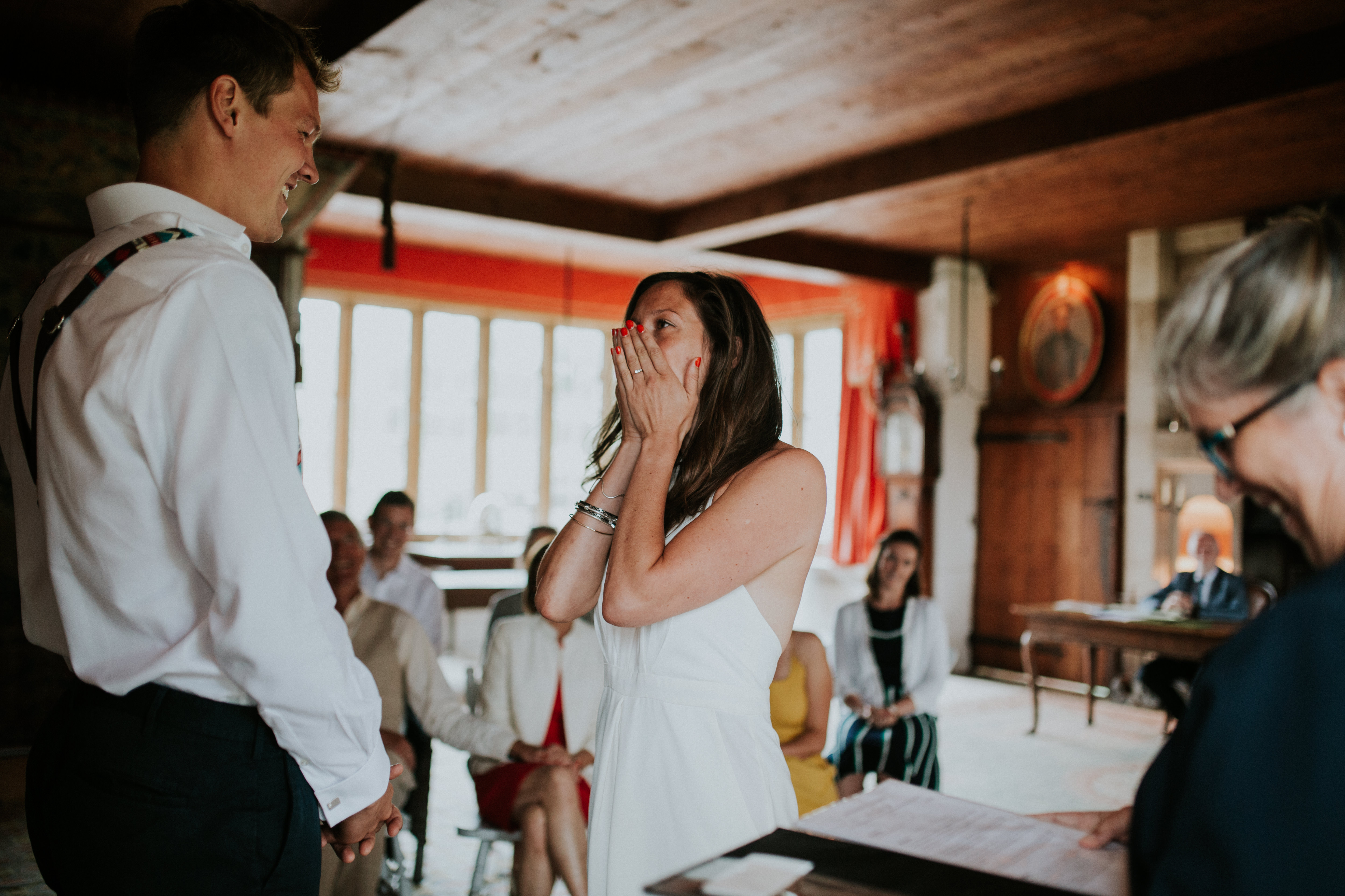 bride in ceremony 