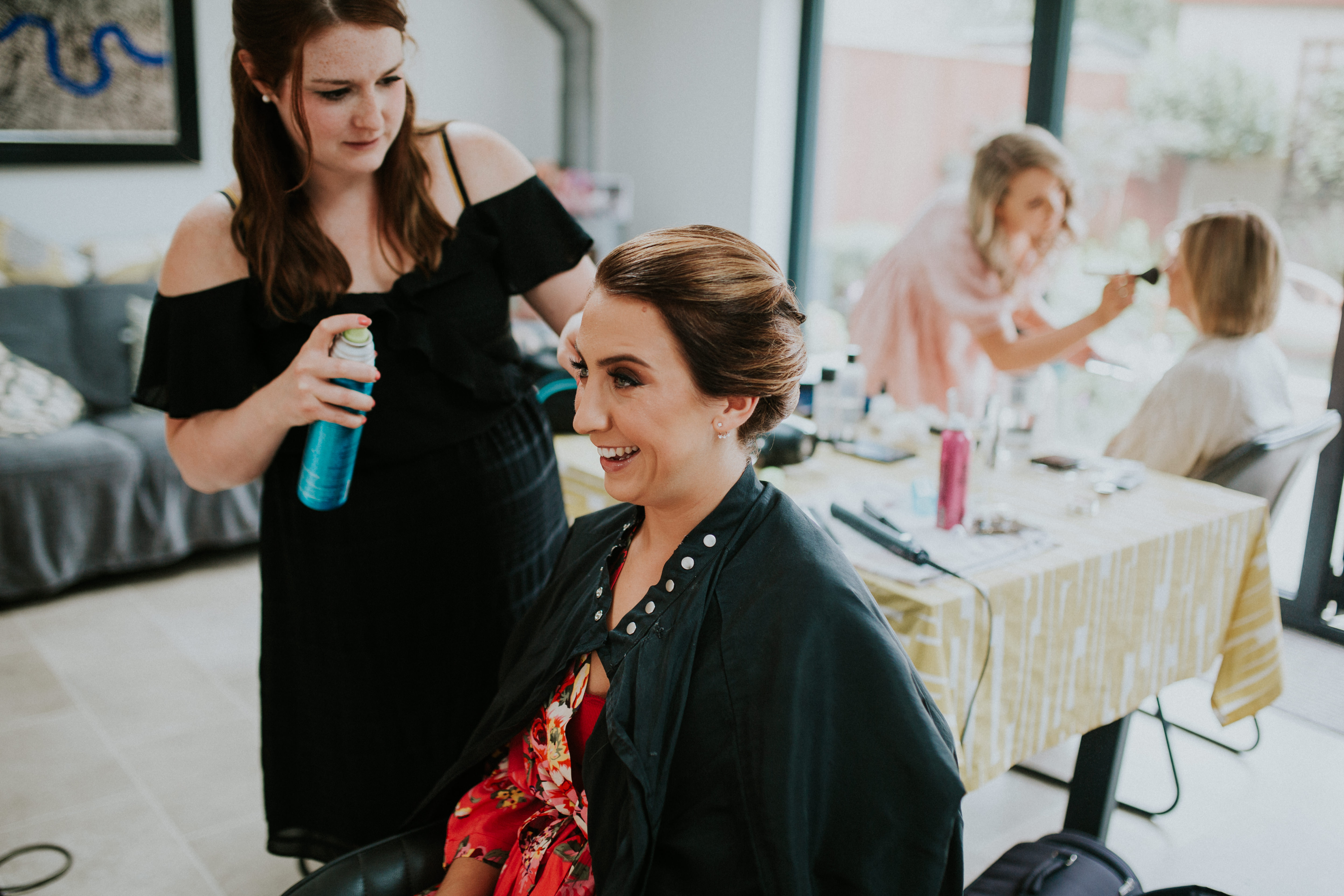 bridesmaids hair 