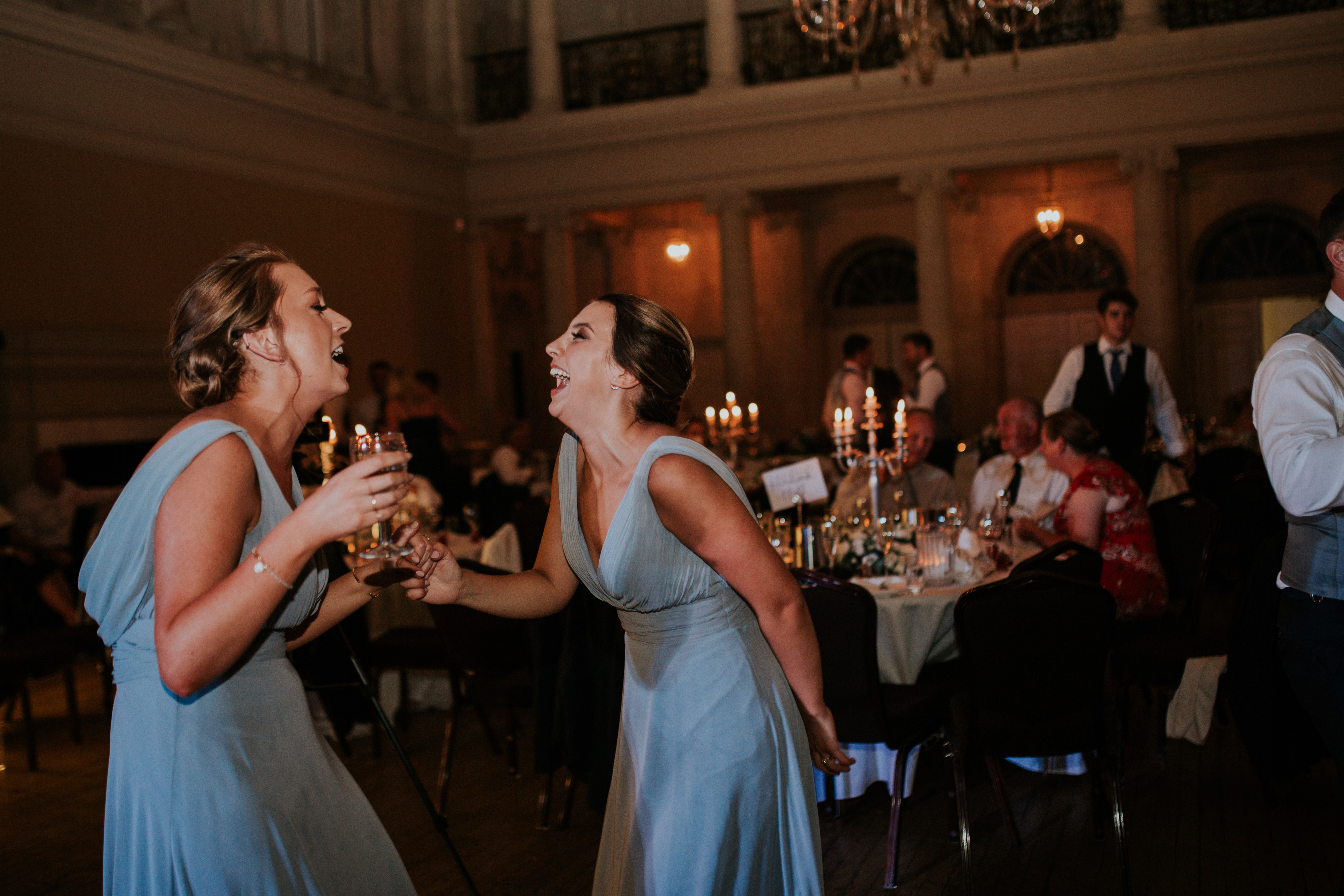 bridesmaids dancing 