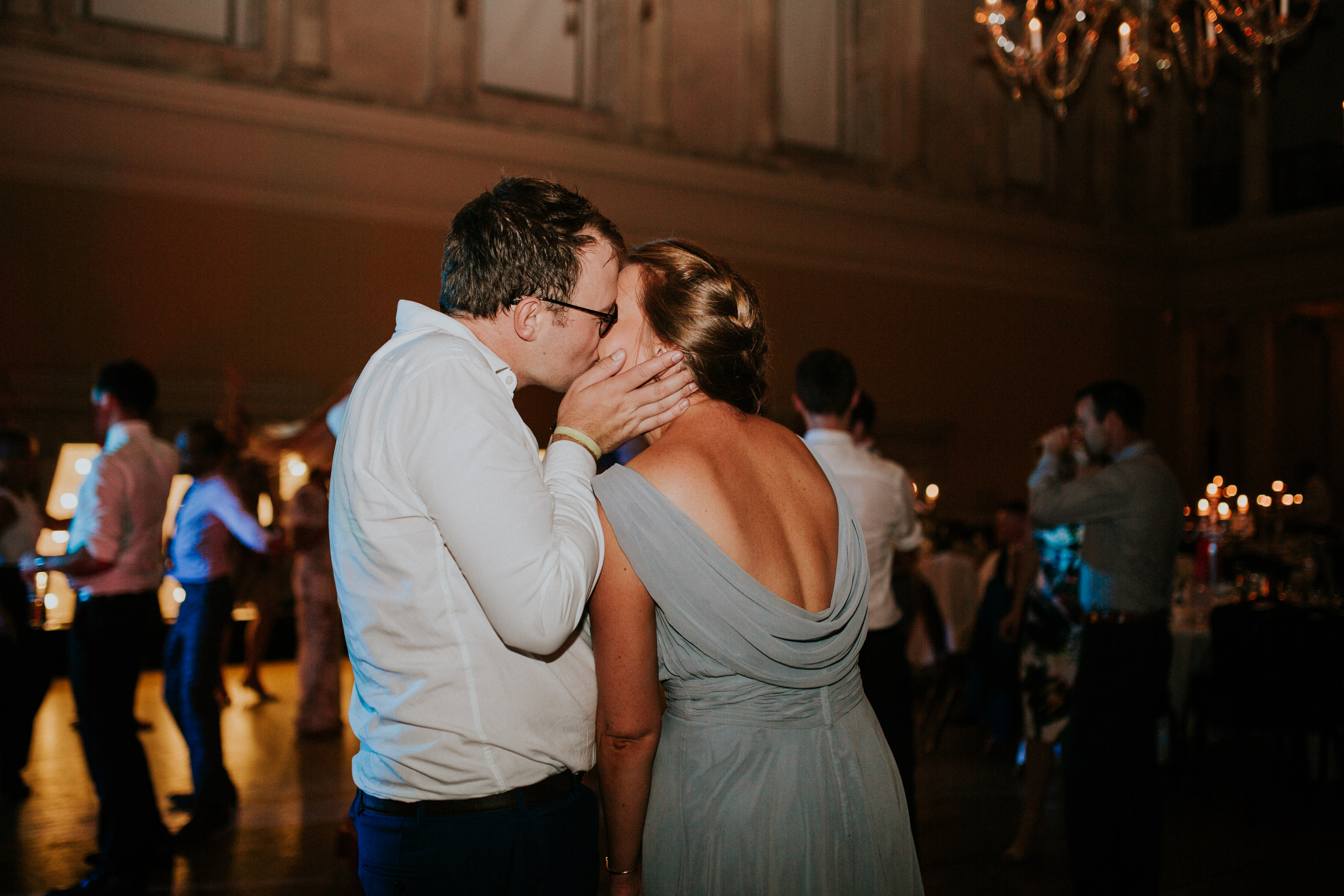 guests kissing 