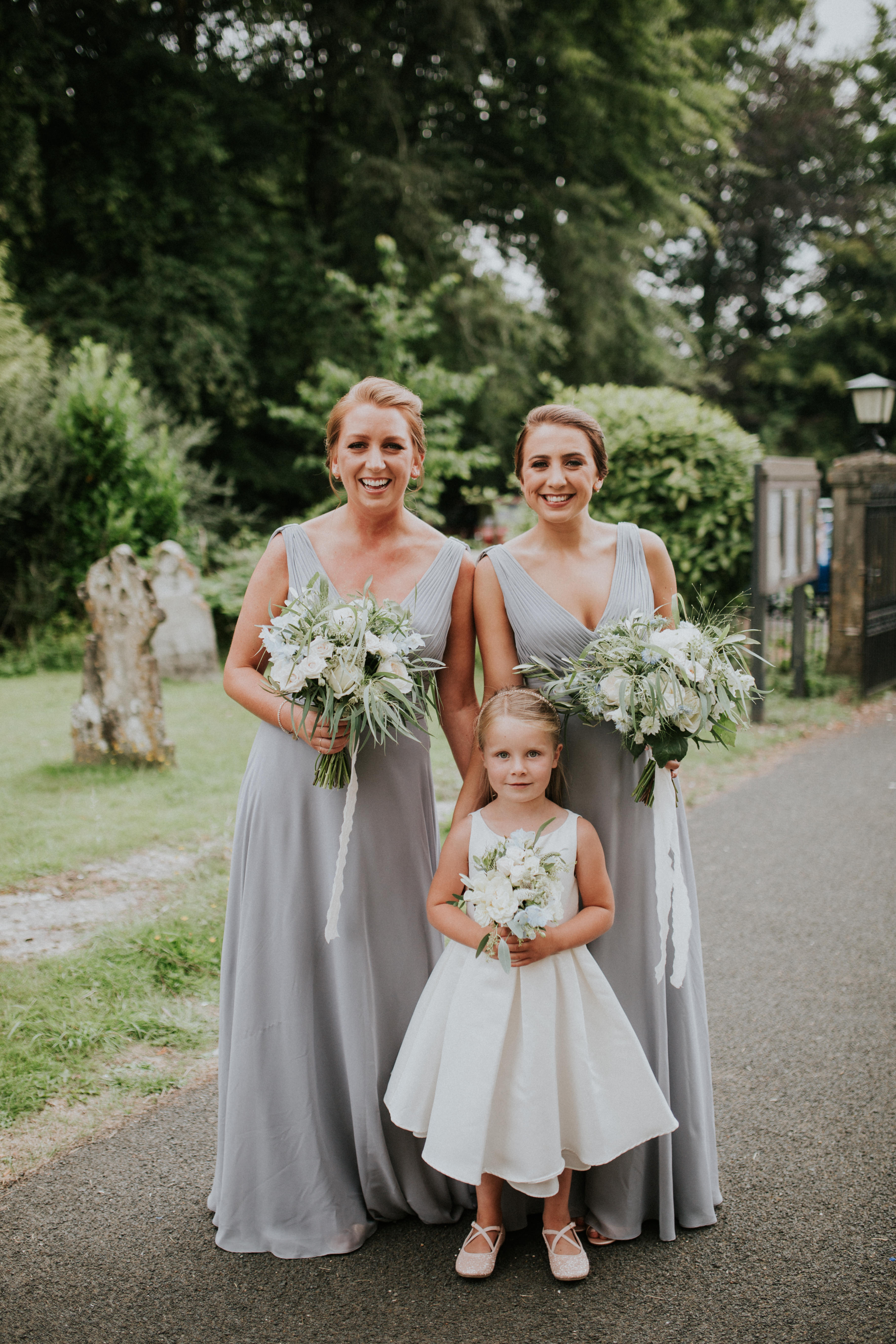 bridesmaids and flower girl 