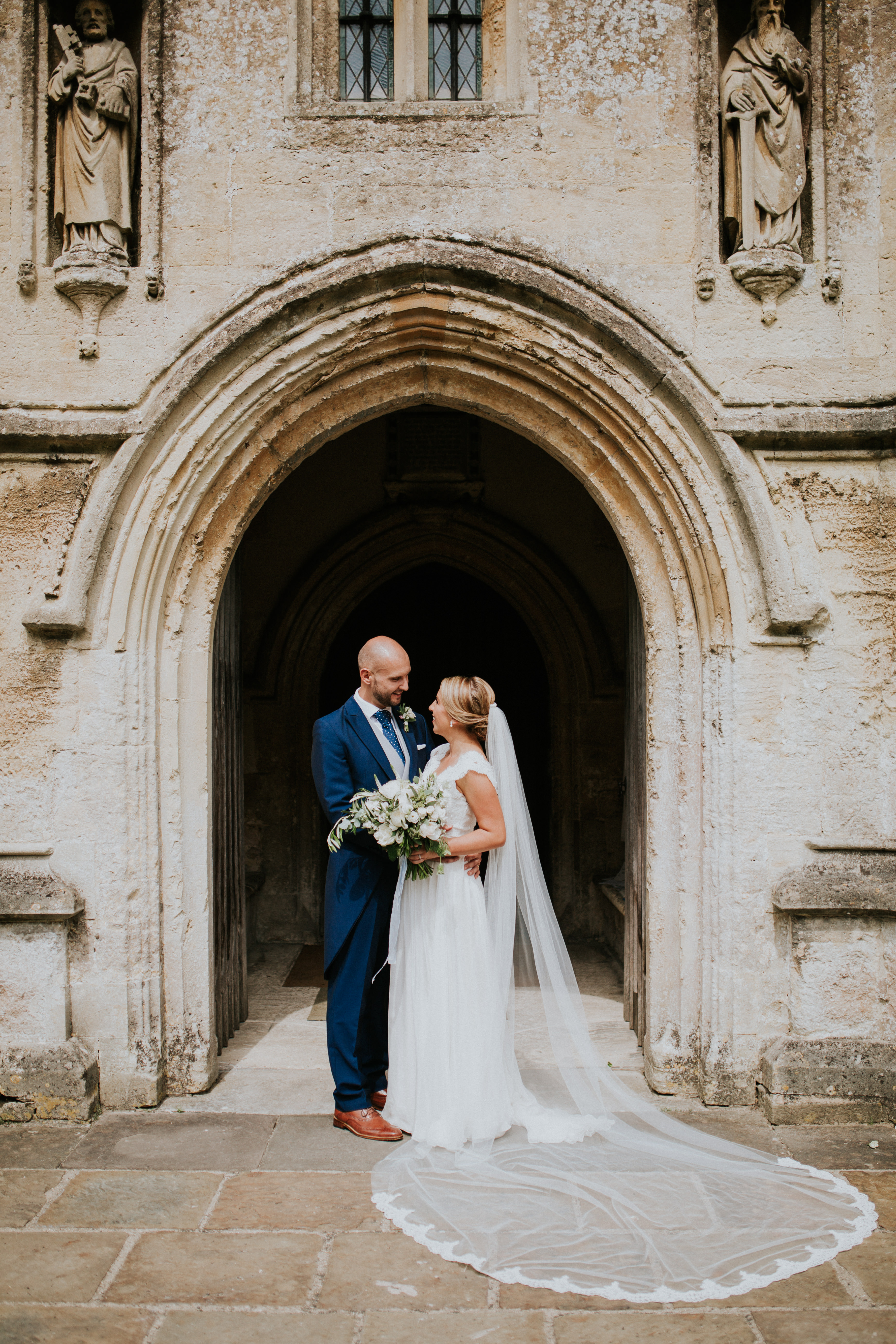 bride and groom portrait 