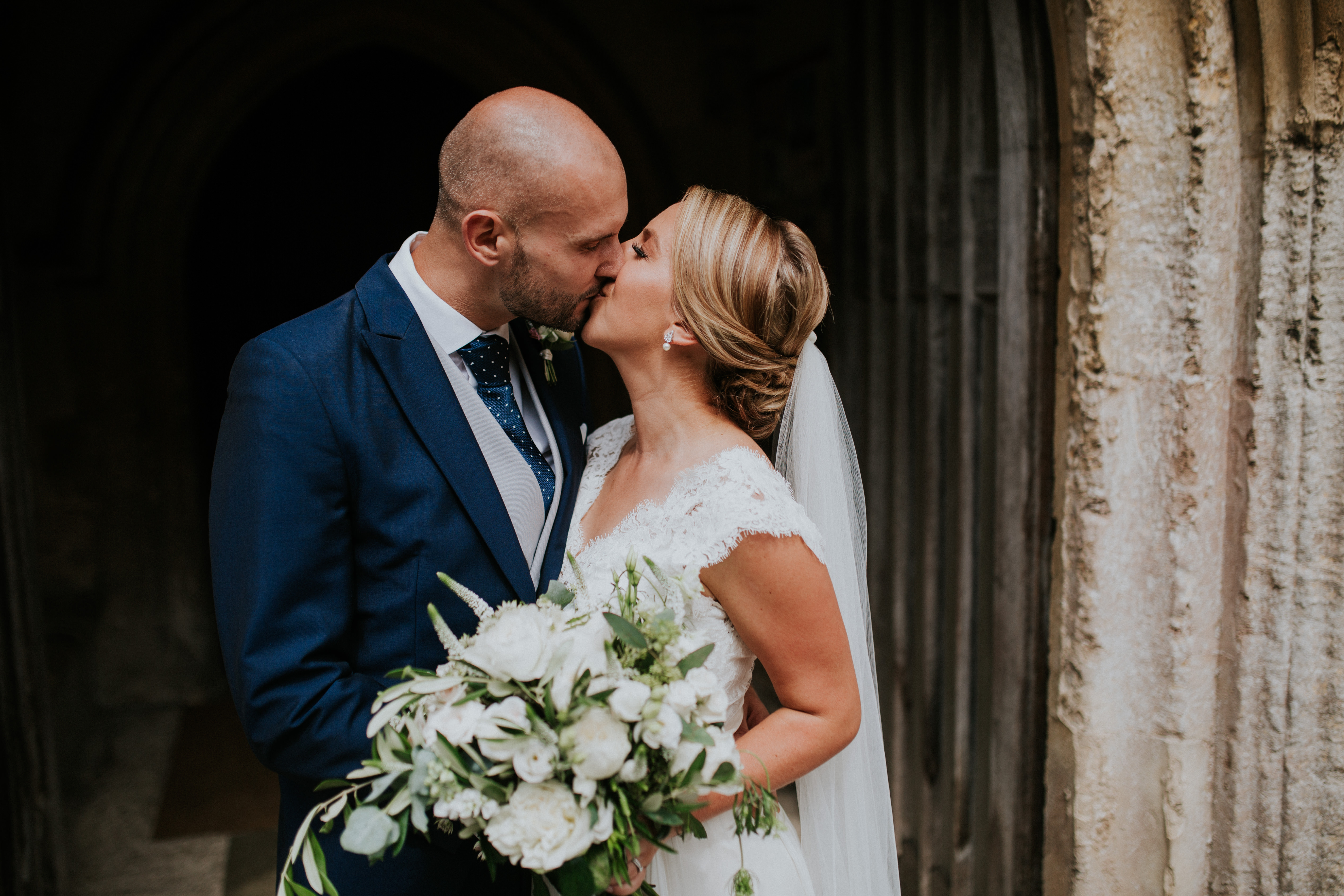 bride and groom portrait 