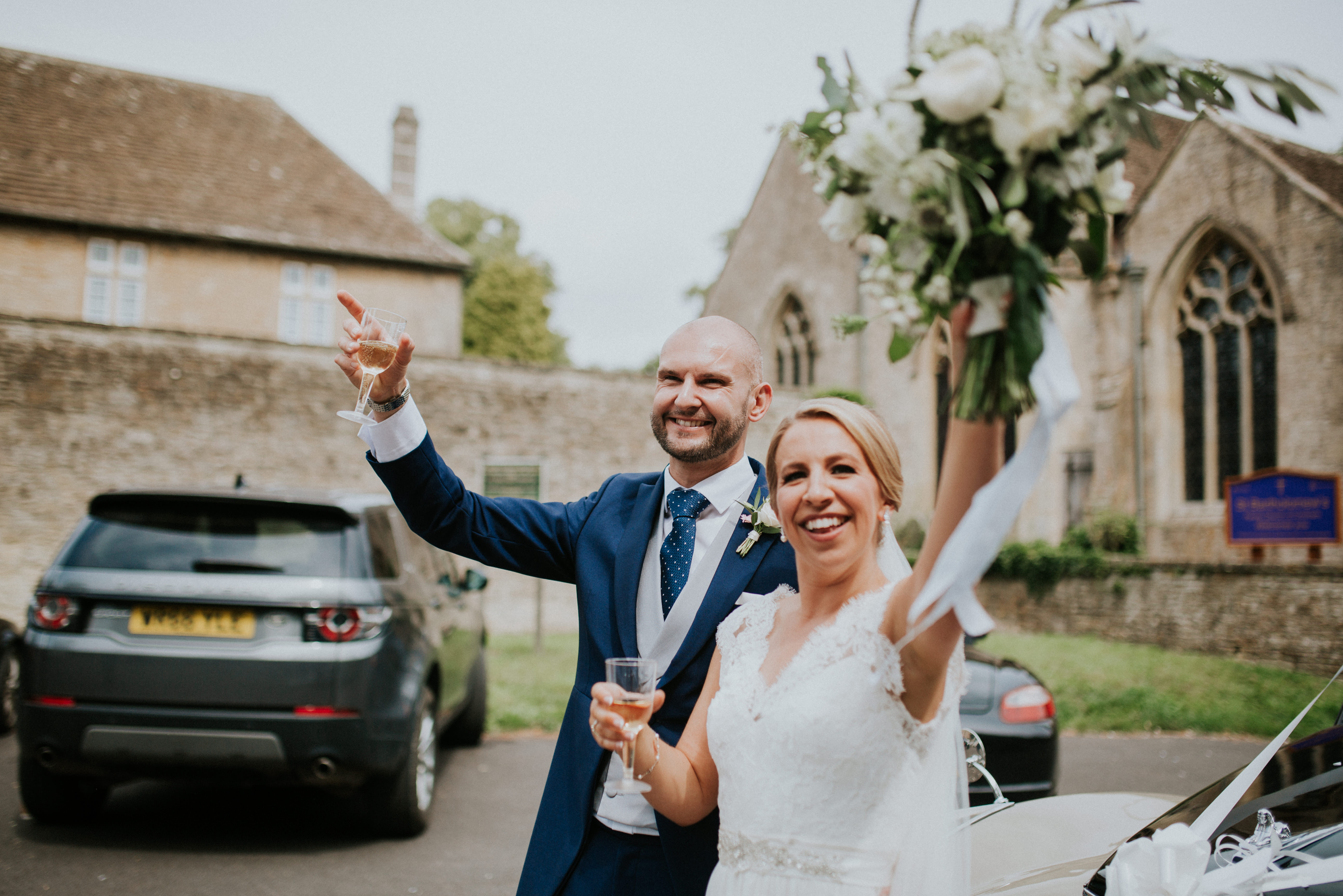 bride and groom portrait 