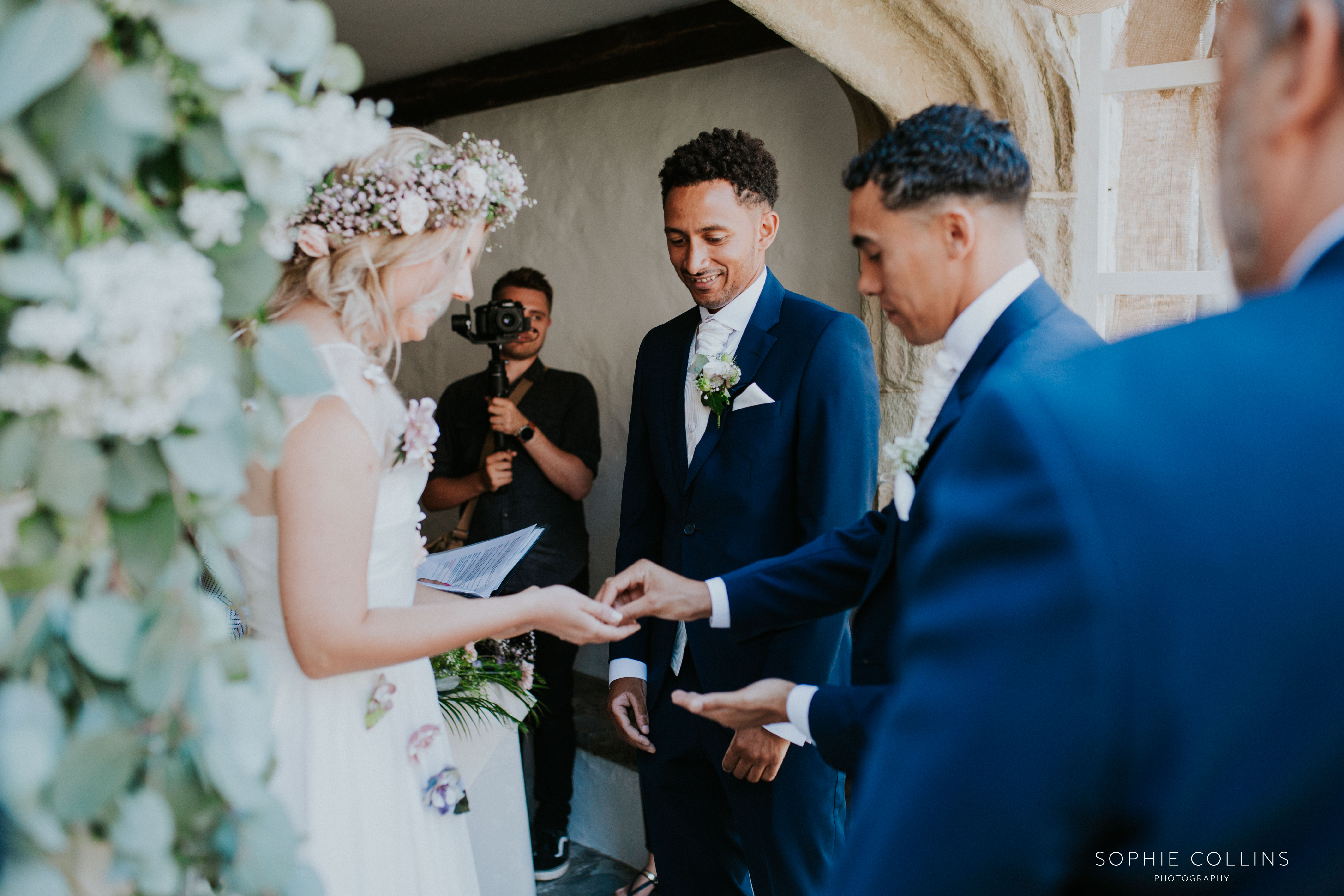 bestman giving rings 