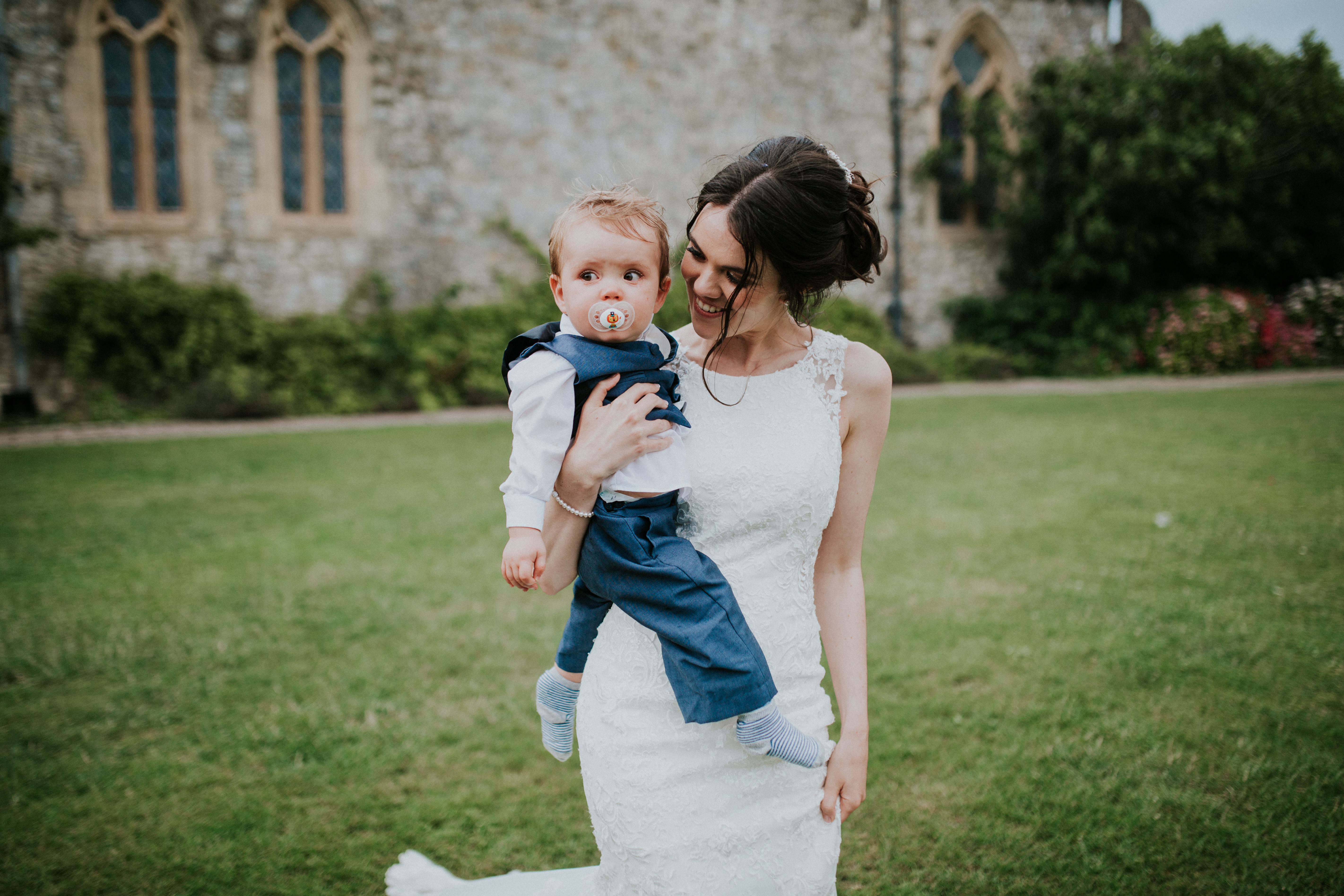 bride and son