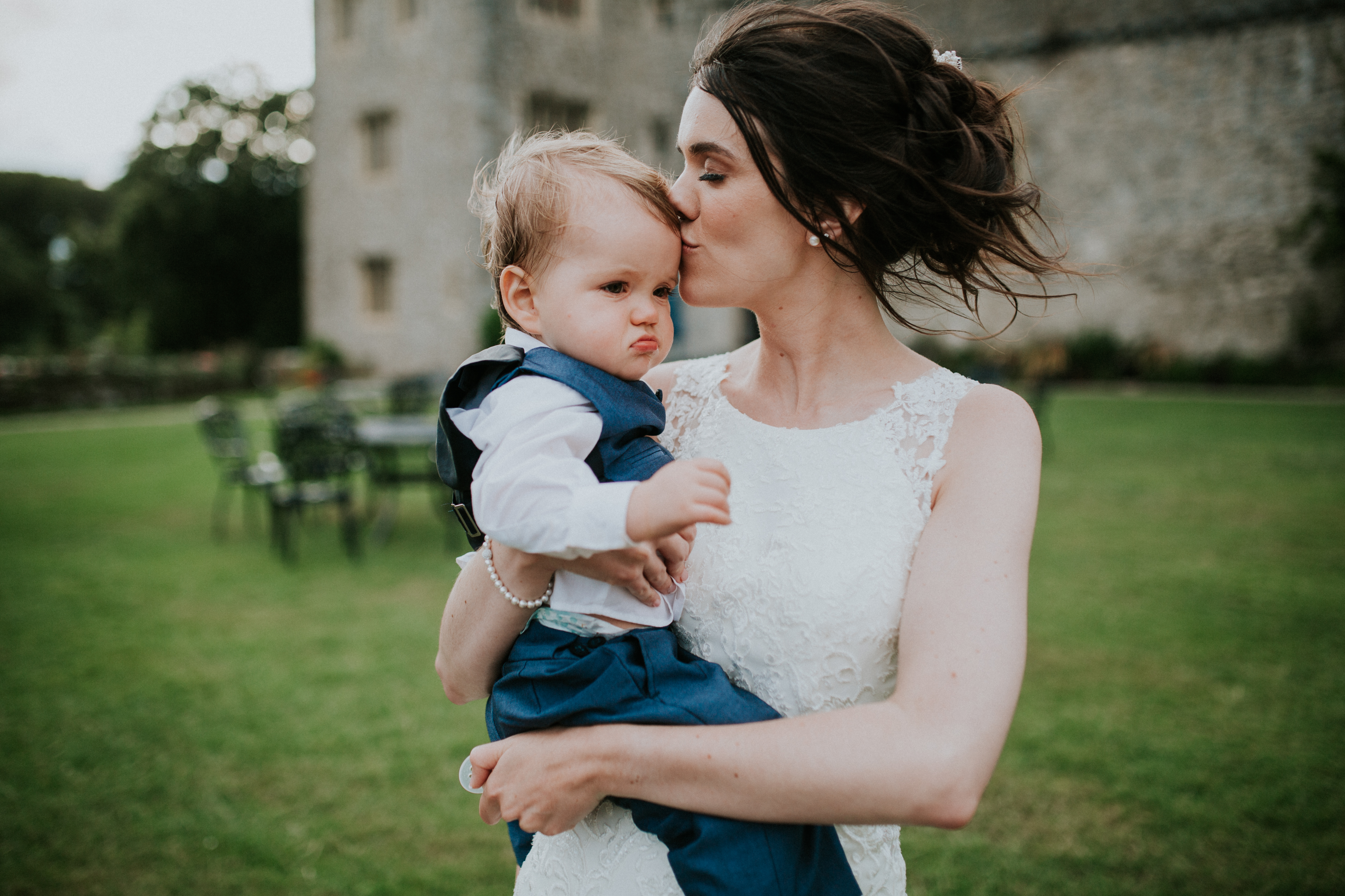 bride and son