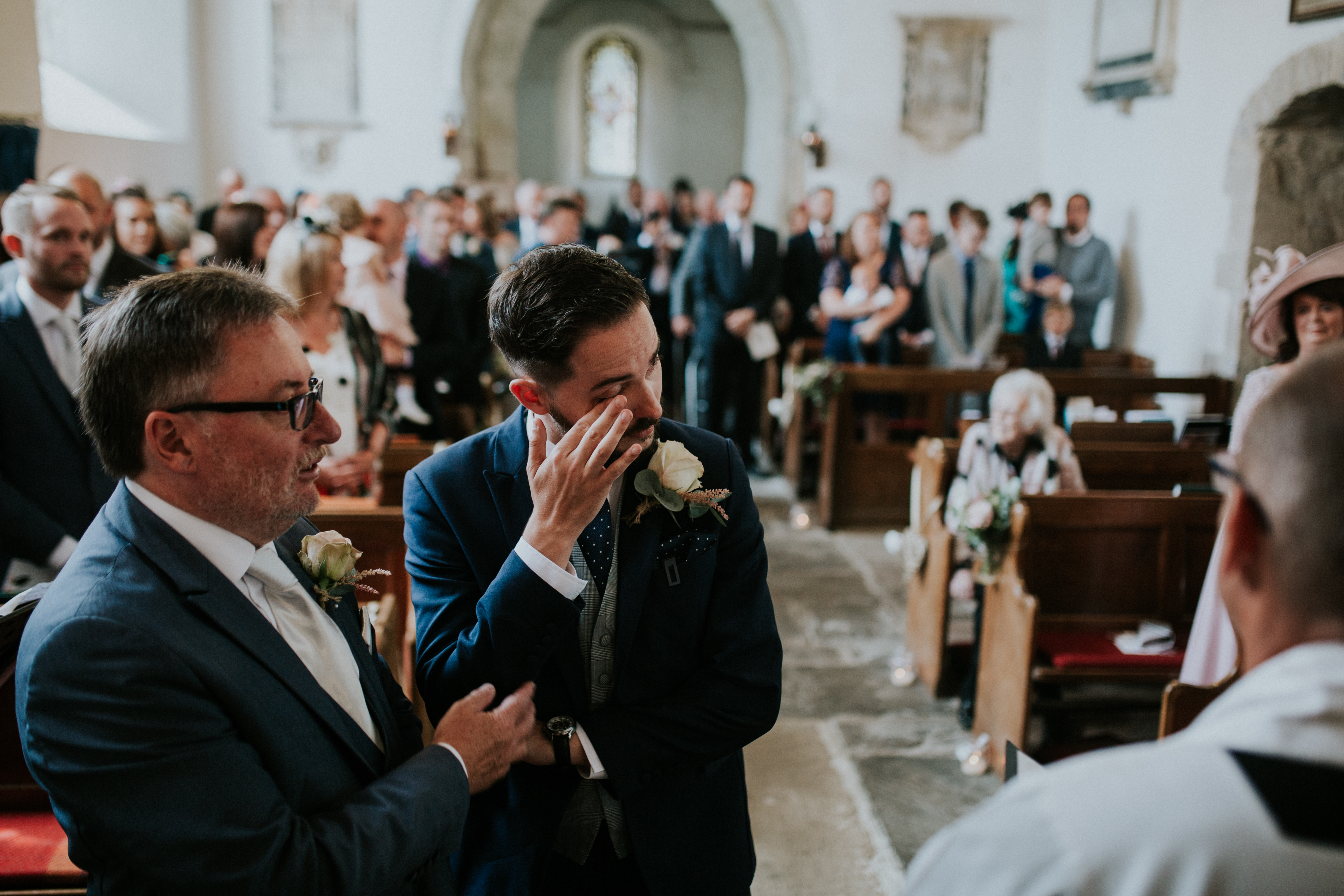 groom crying 