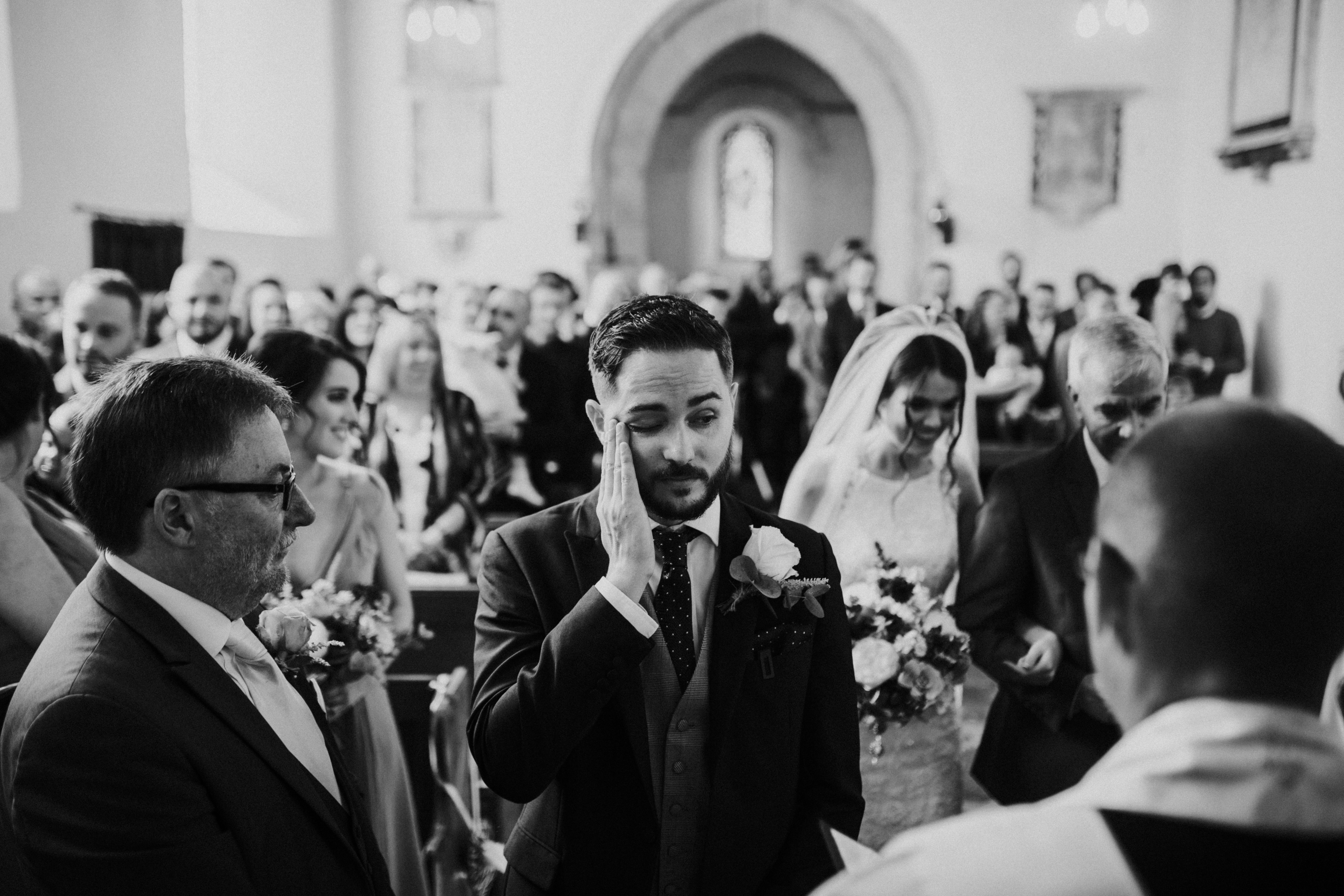 groom crying 