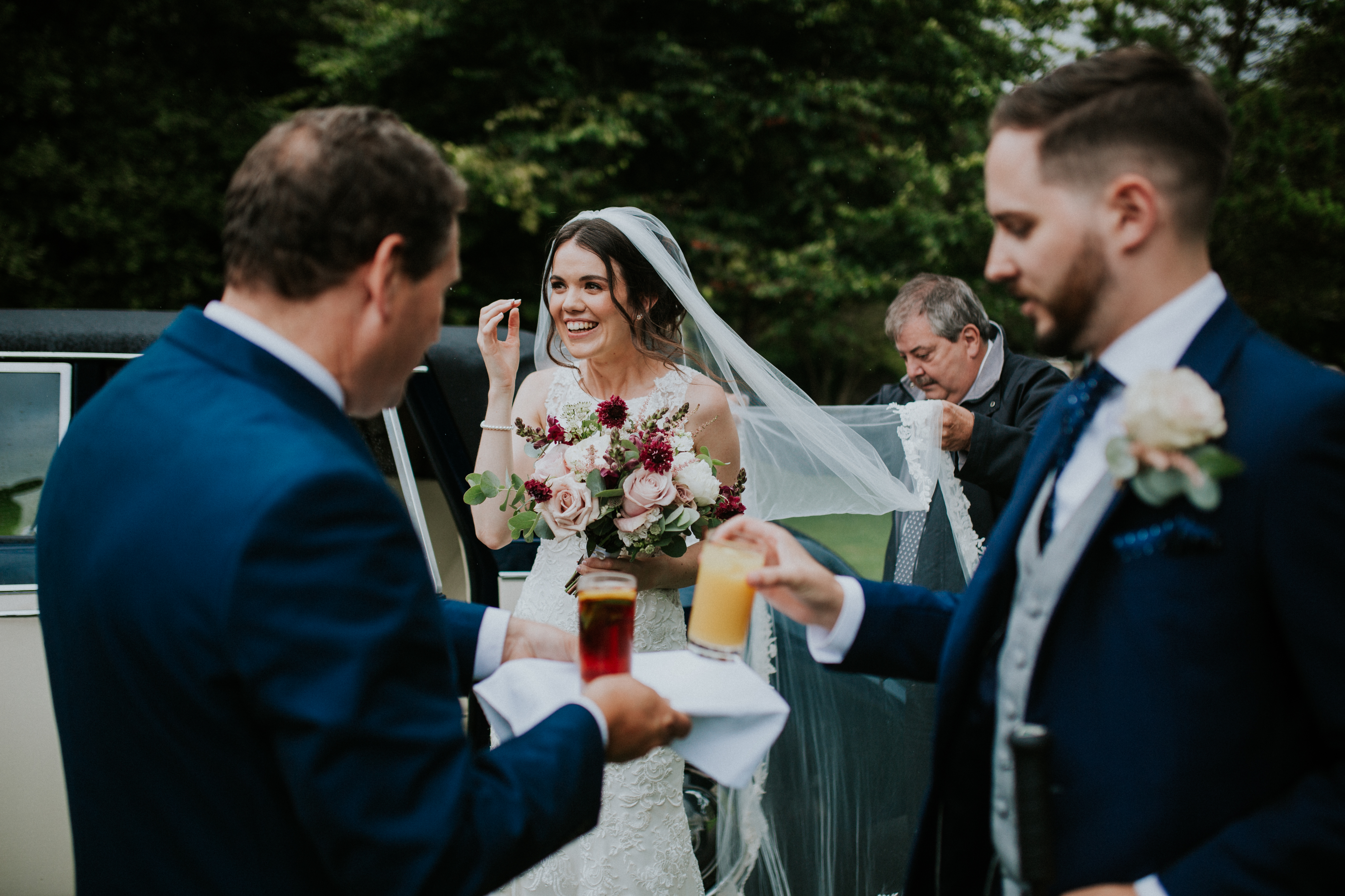 bride smiling 