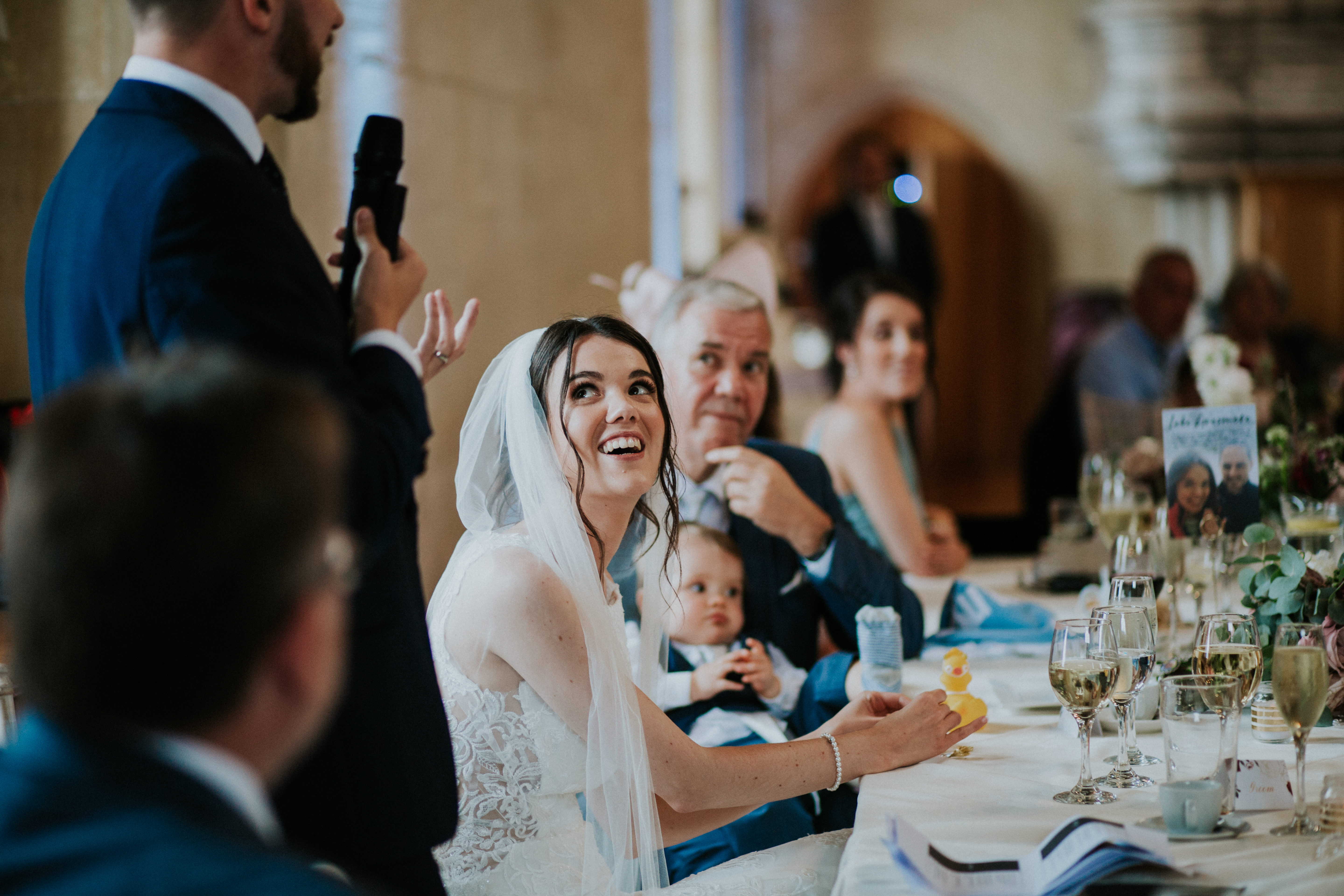 bride smiling 