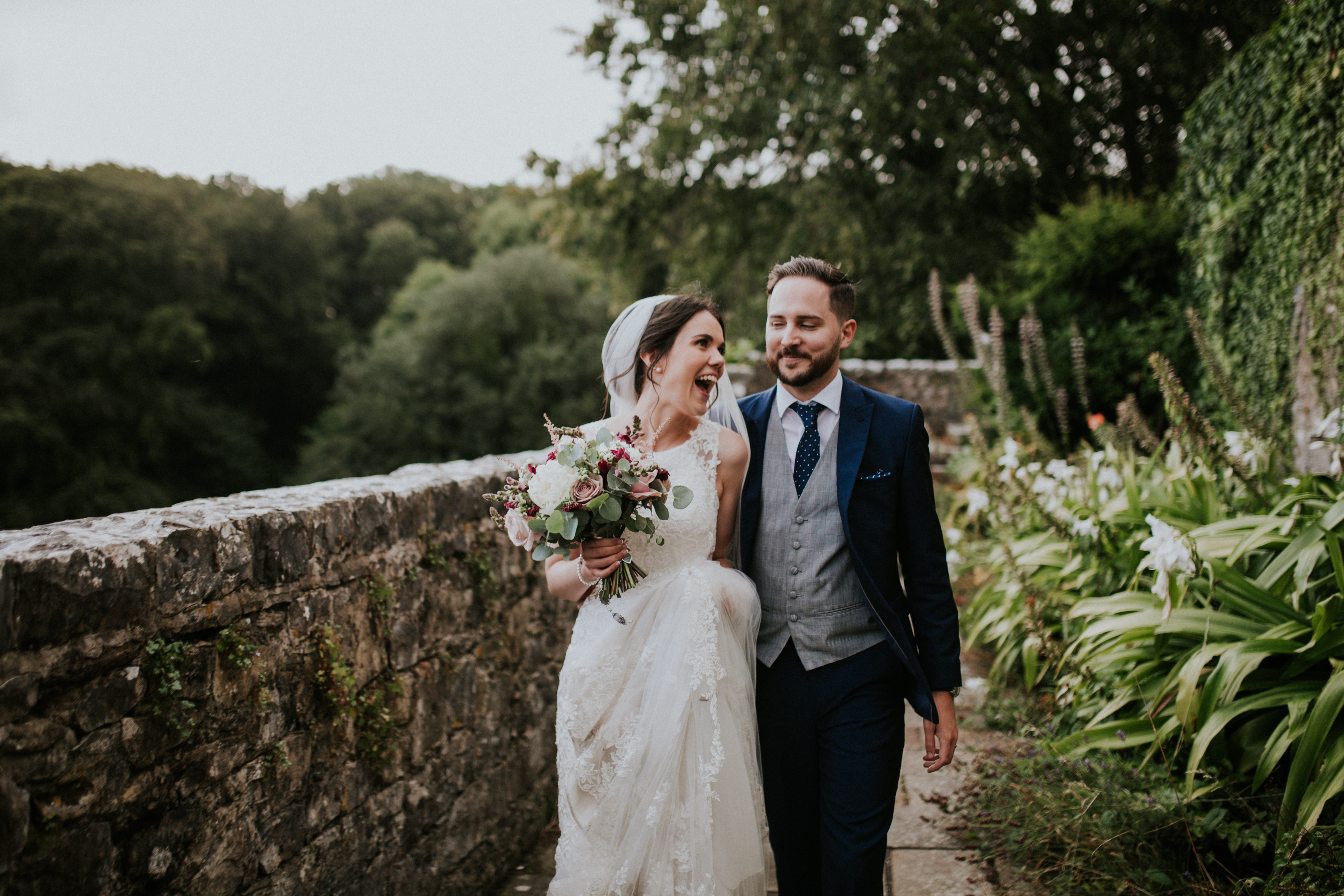 bride and groom portraits