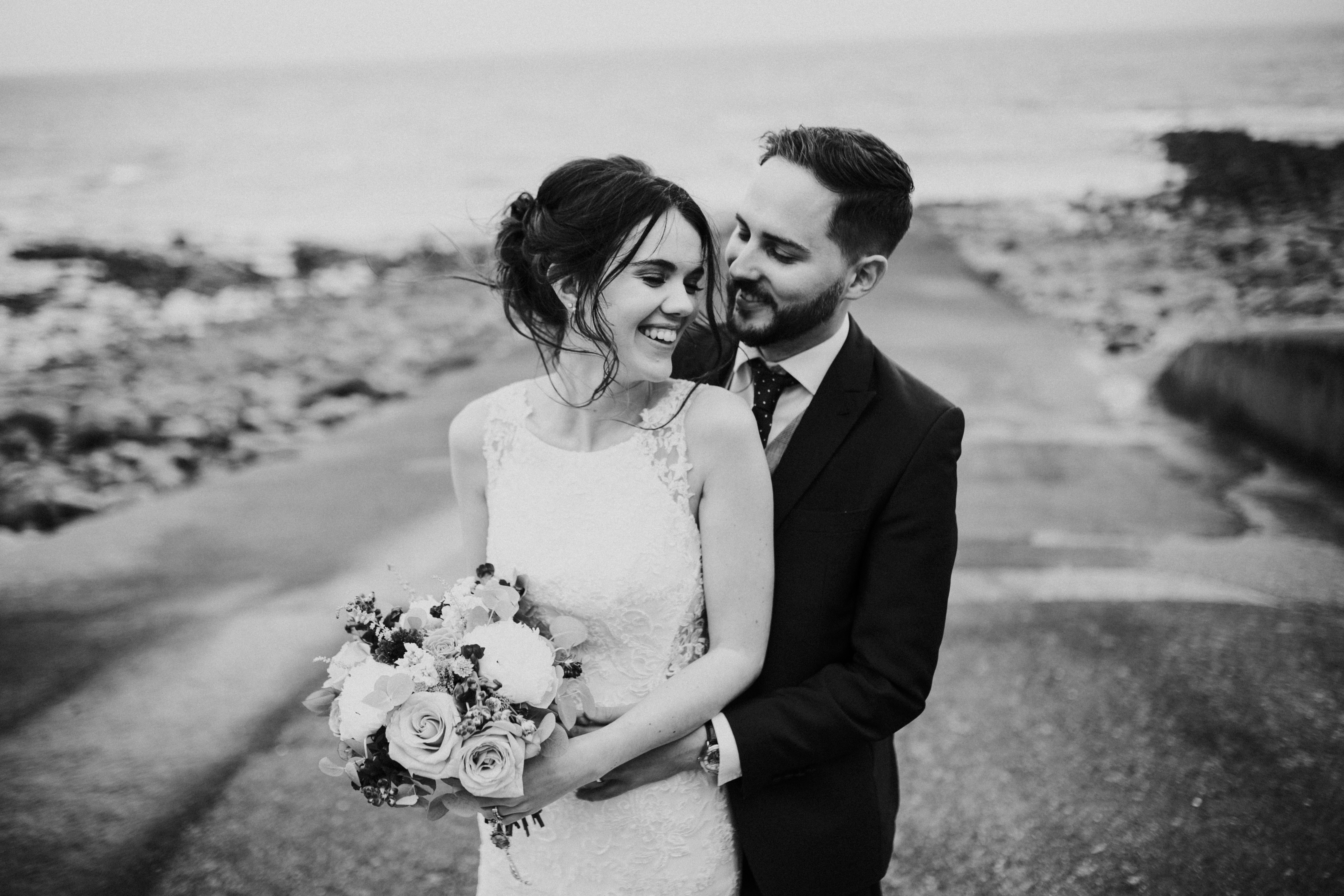 bride and groom portraits