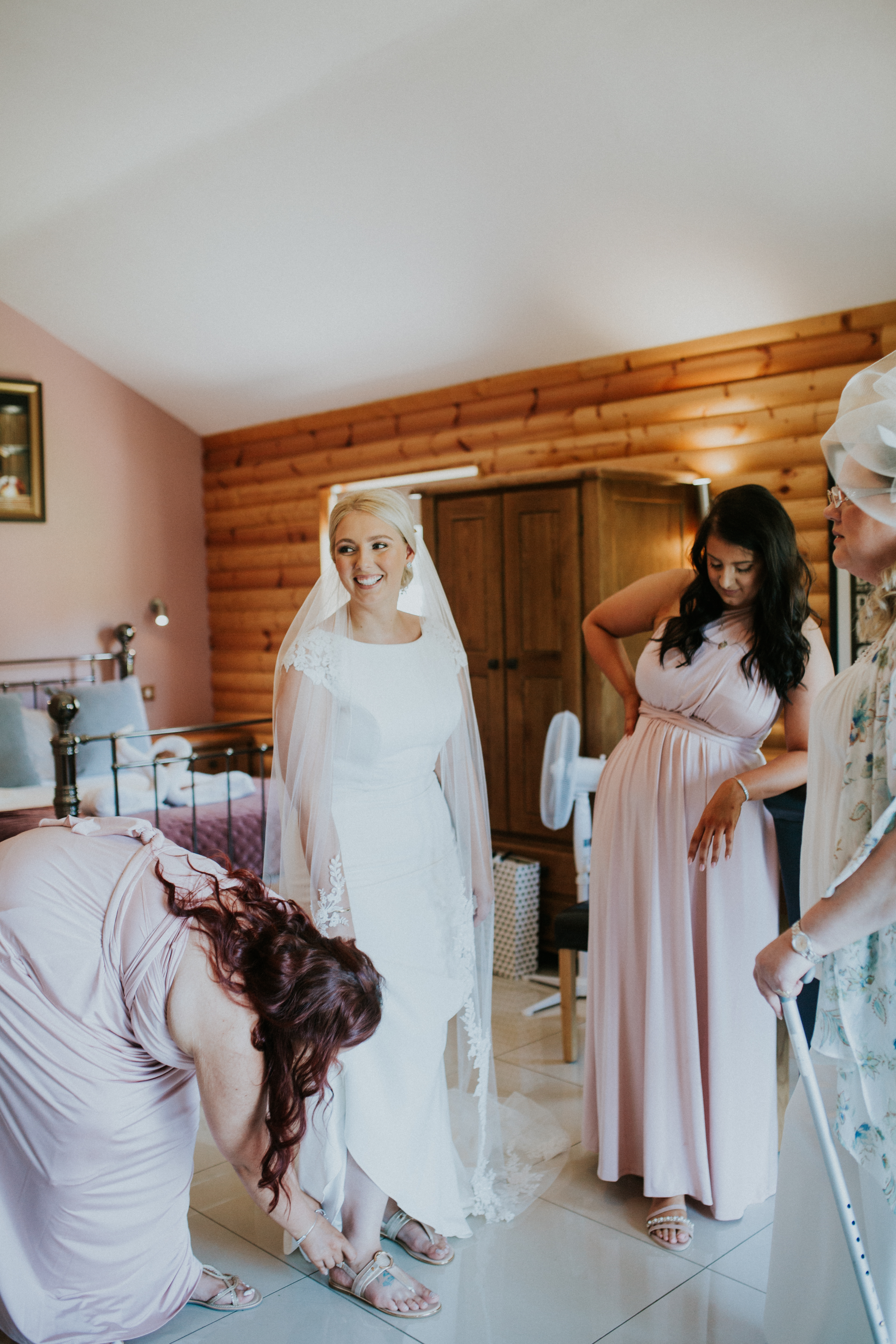 bride smiling