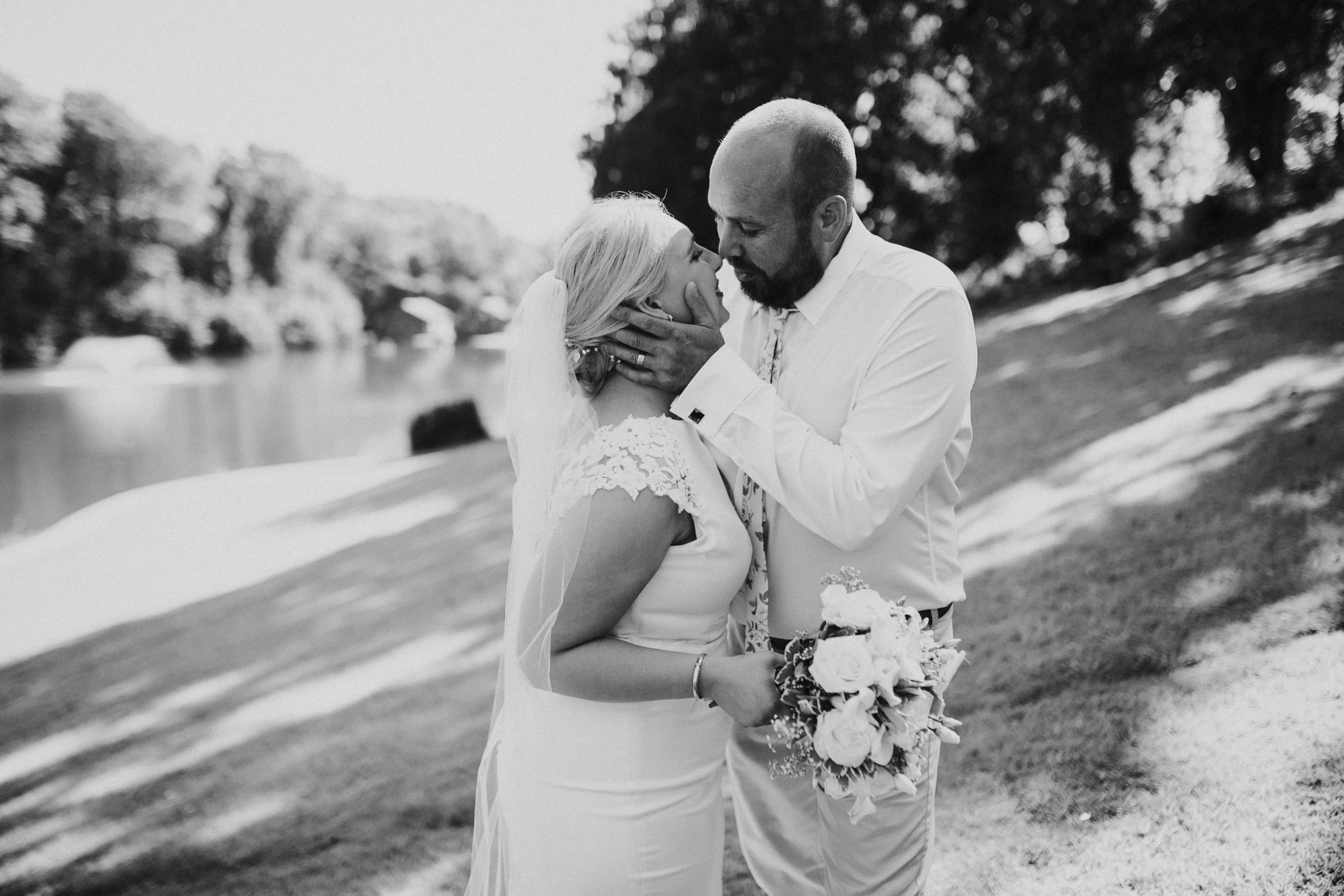 bride and groom portraits