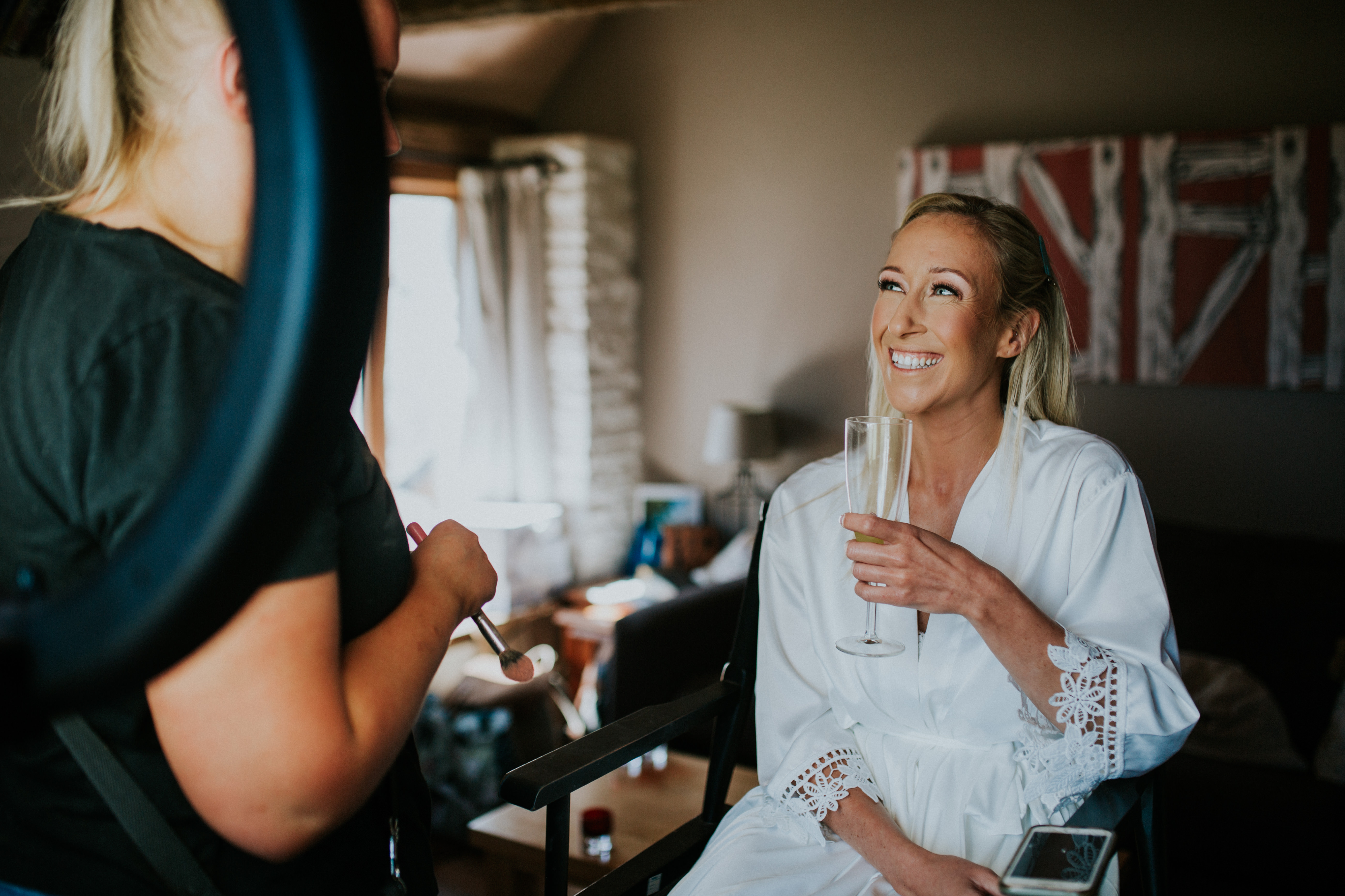 bride smiling 