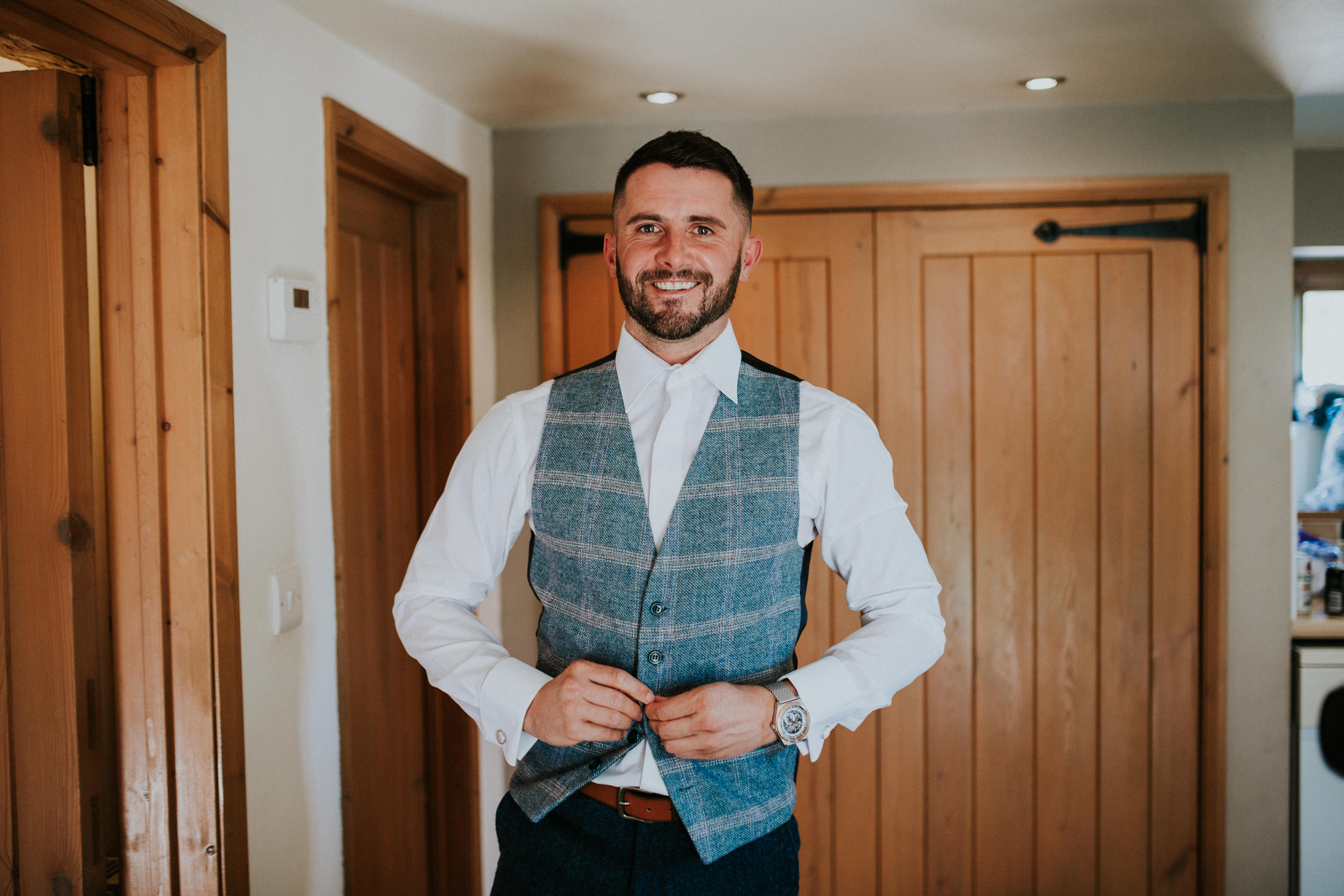 groom smiling 