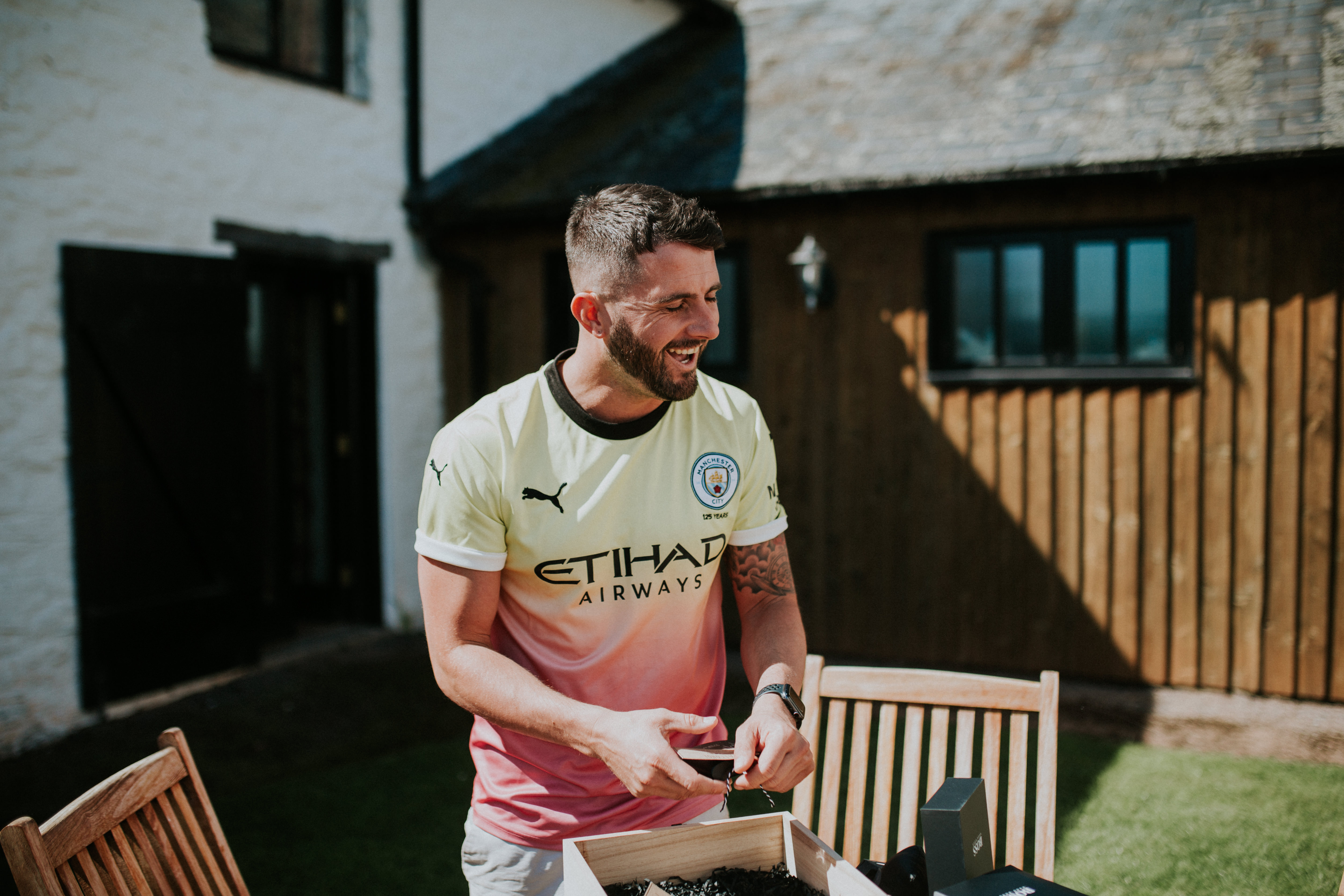 groom smiling 