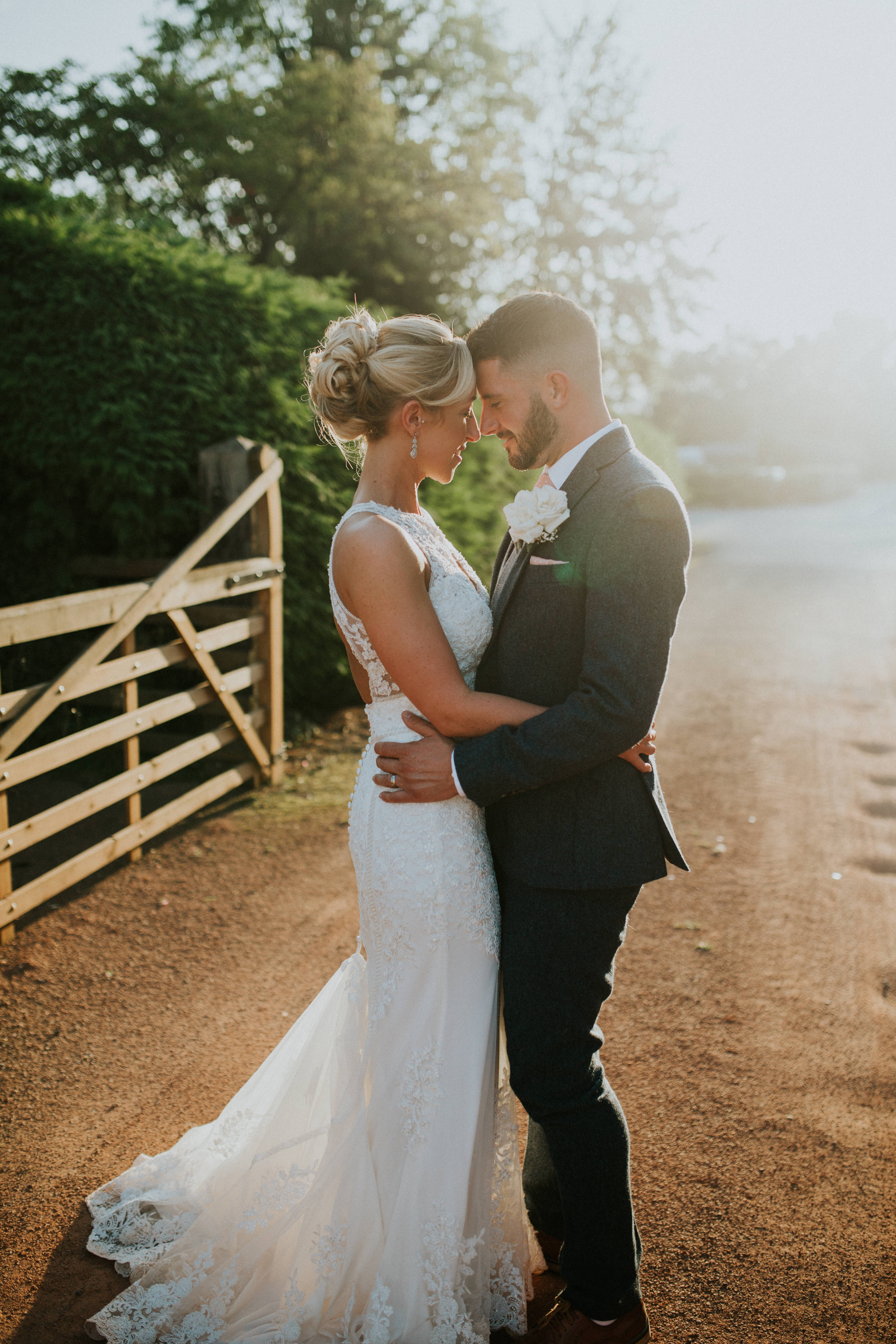 bride and groom portraits 