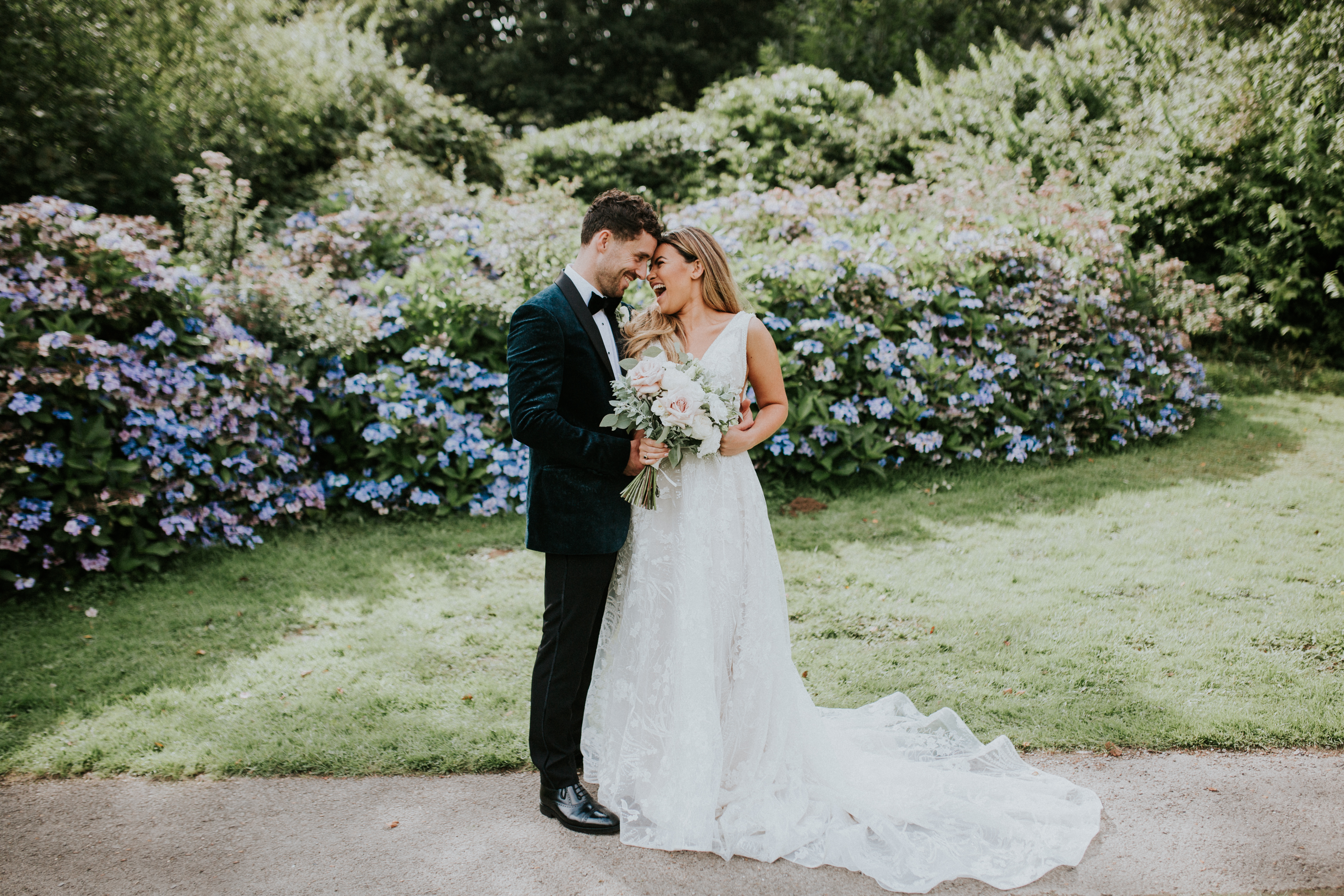 bride and groom portrait