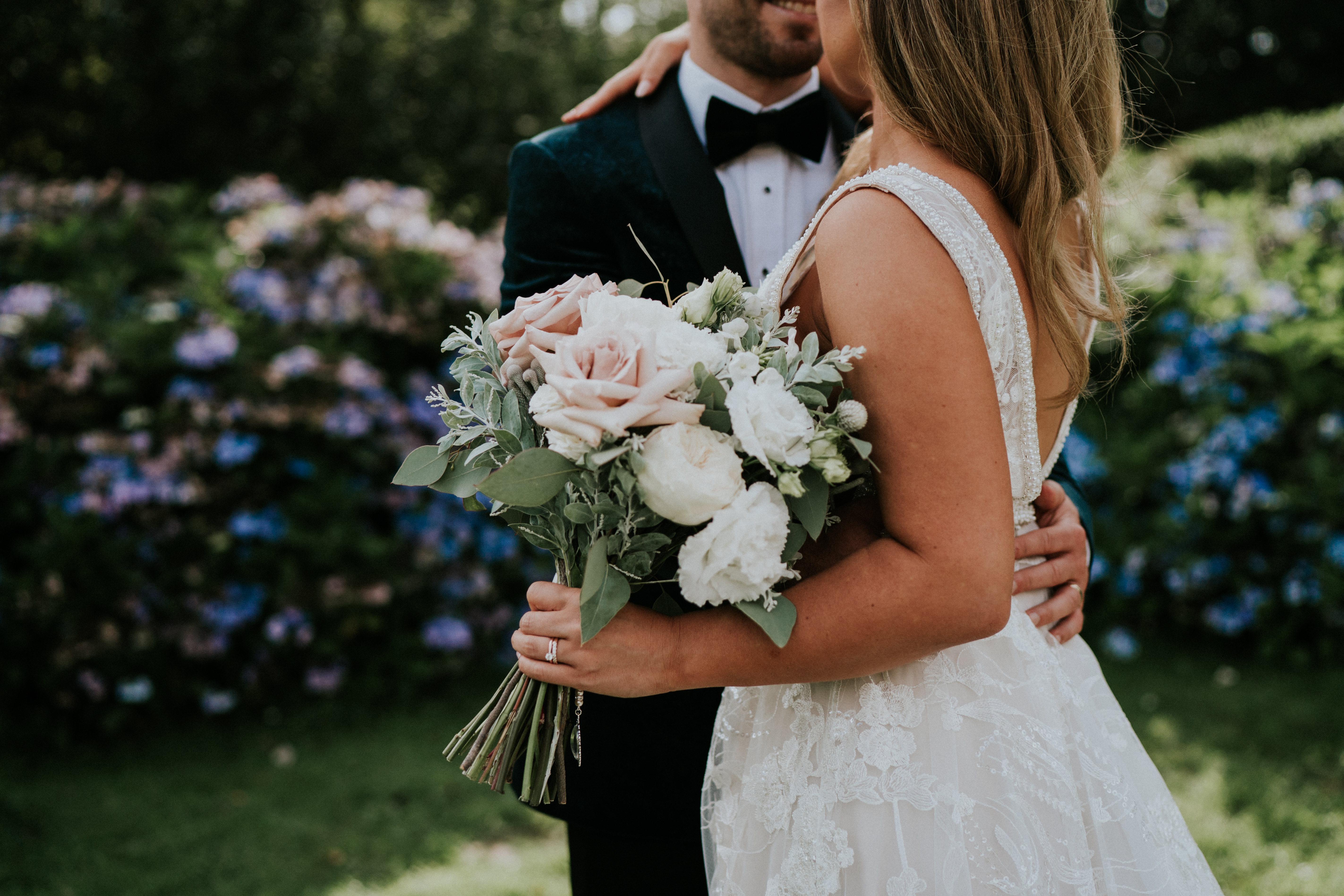 bride and groom portrait 