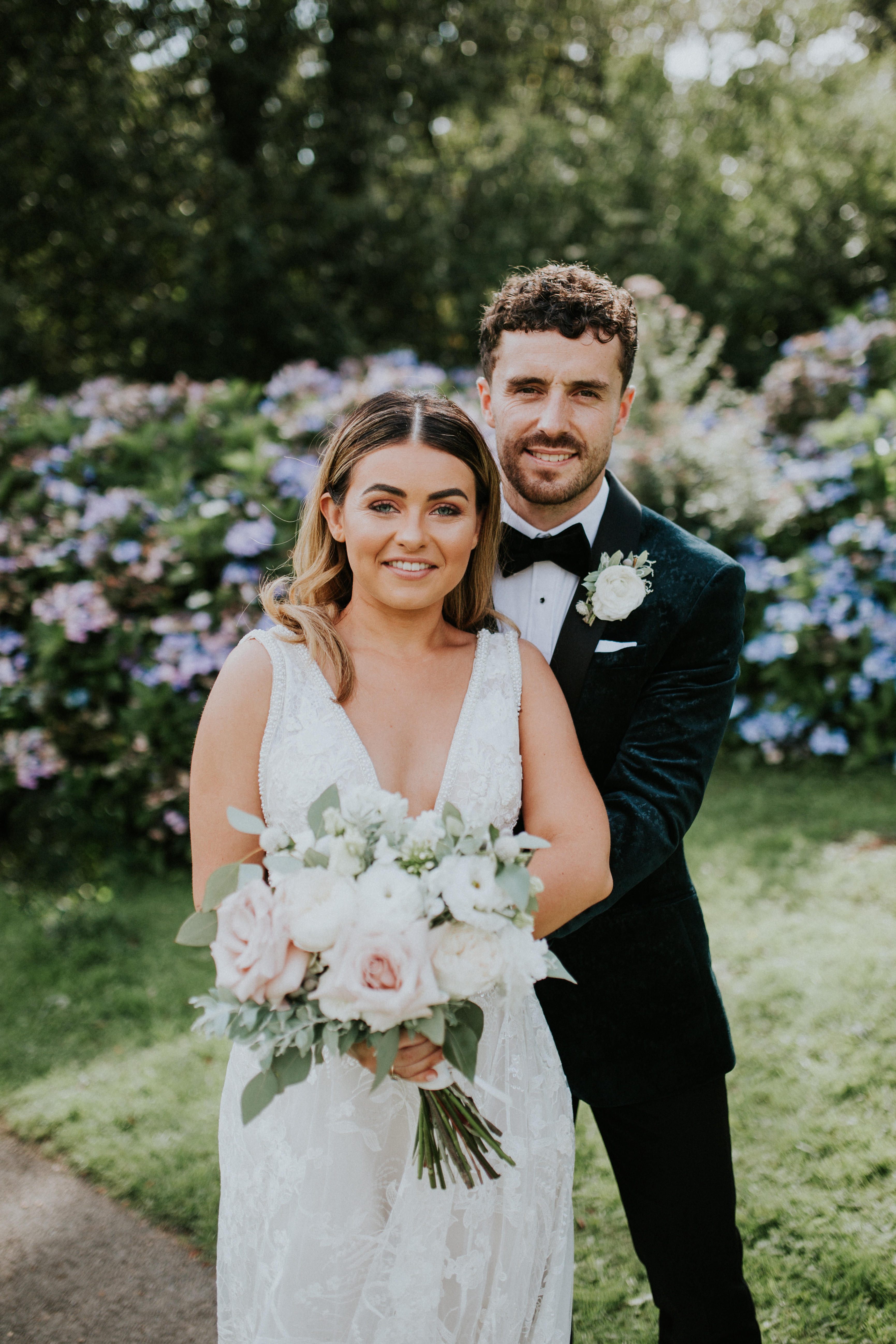 bride and groom portrait 