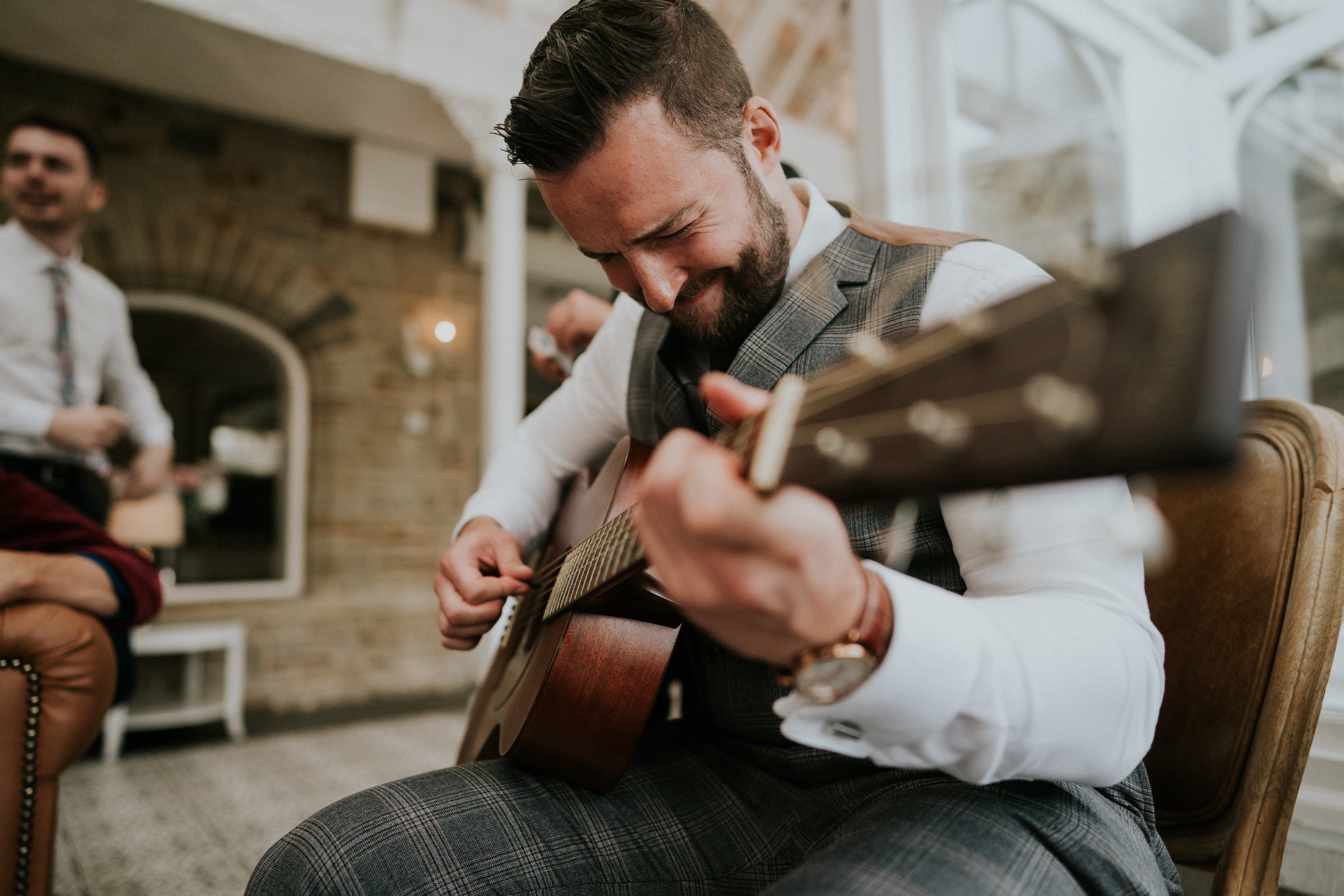 guest playing guitar 